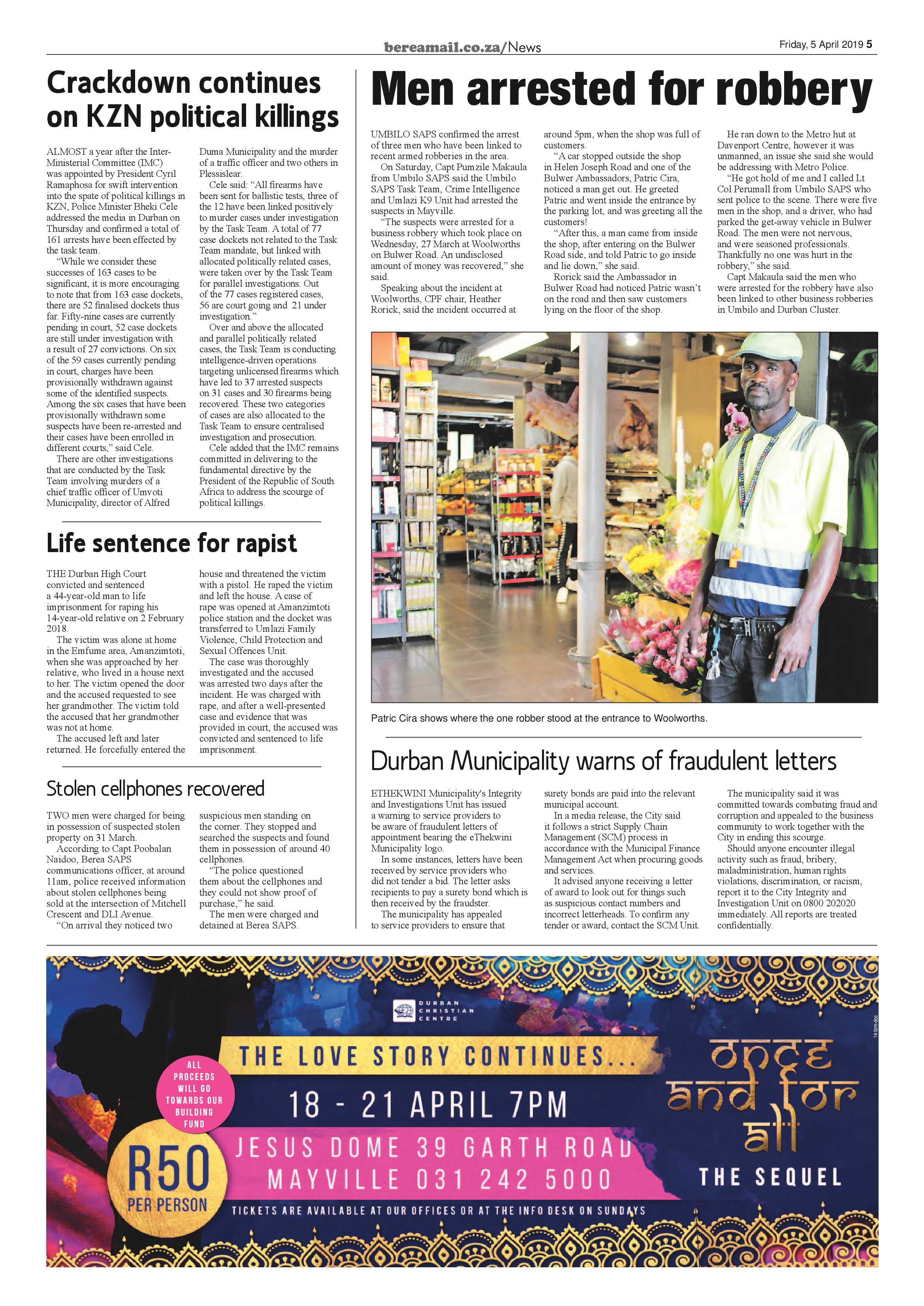 Berea Mail 5 April 2019 page 5