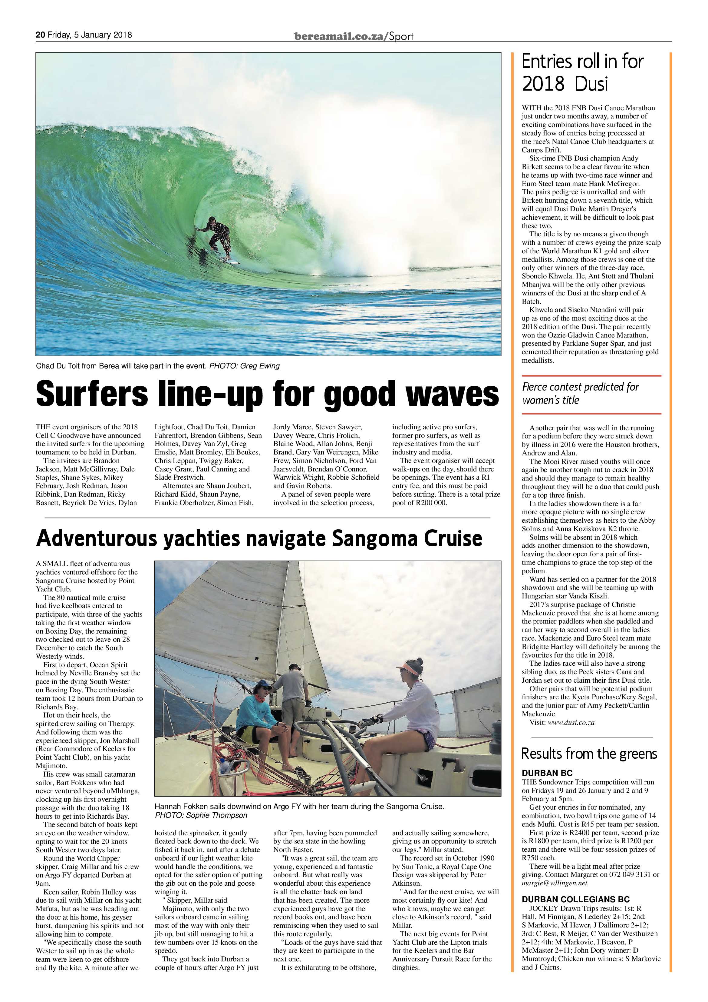 Berea Mail 5 January 2018 page 20