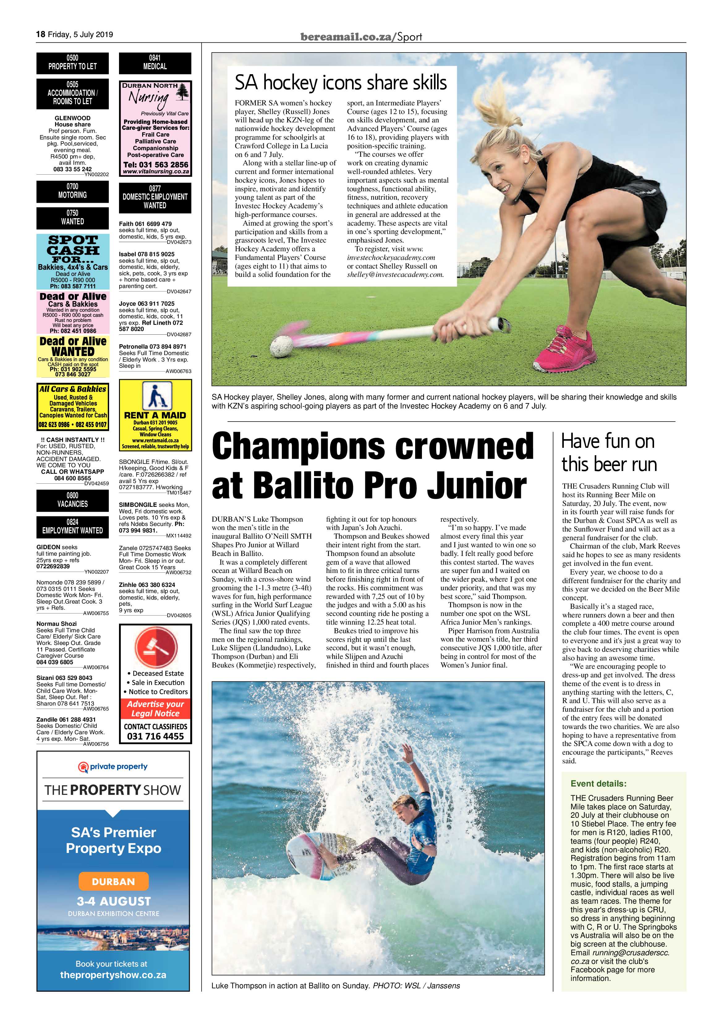Berea Mail 5 July 2019 page 18