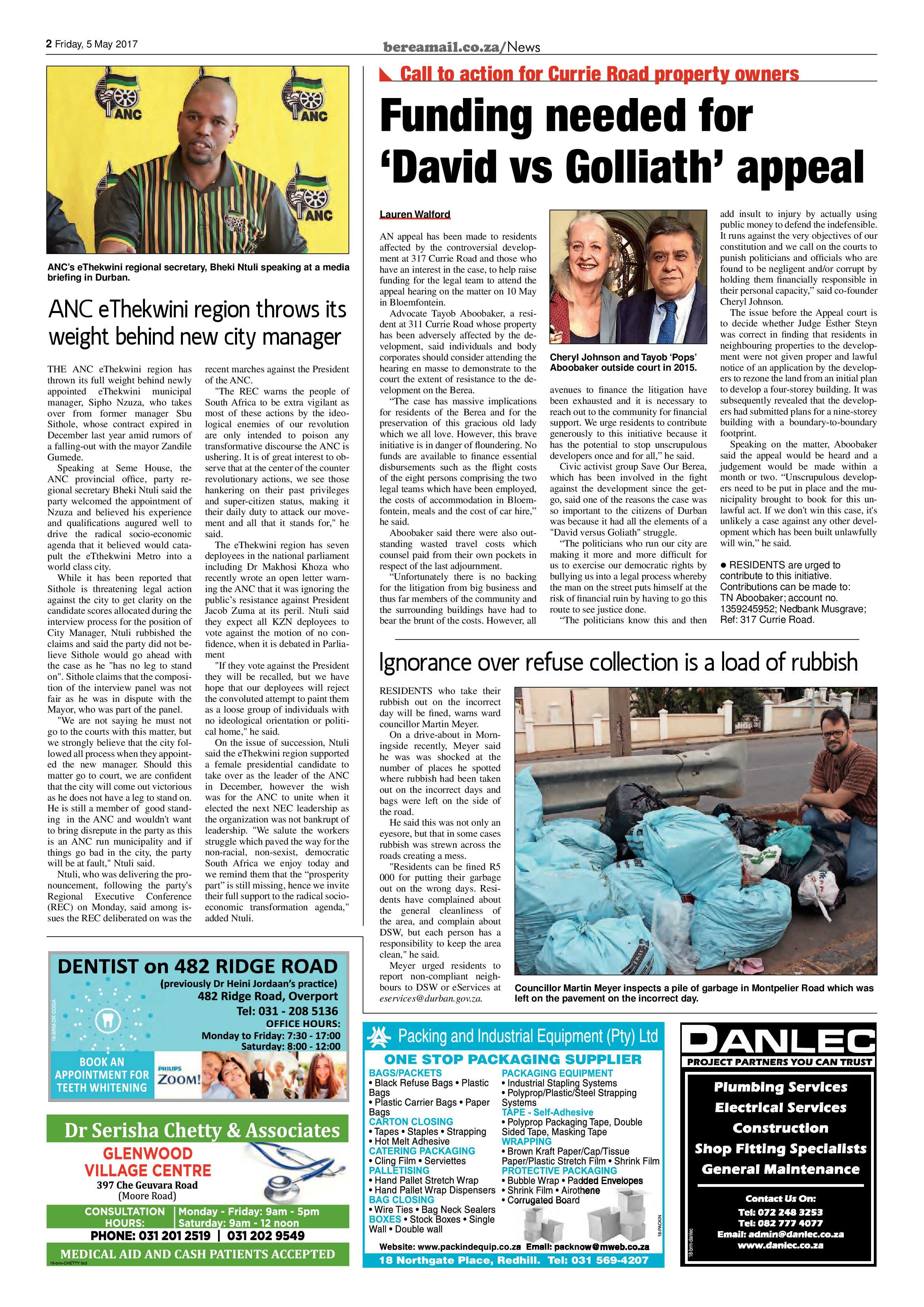 Berea Mail 5 May 2017 page 2