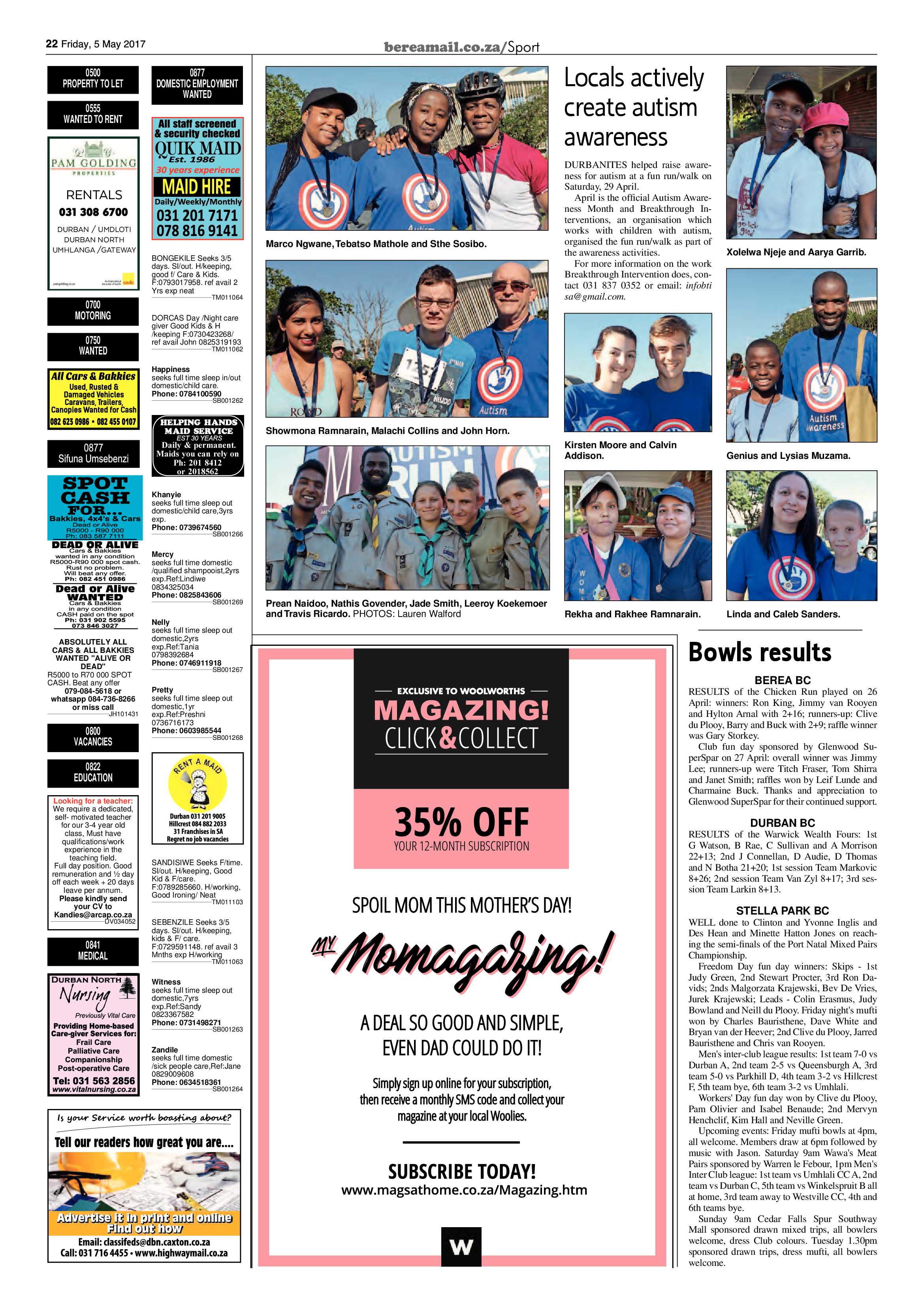 Berea Mail 5 May 2017 page 22