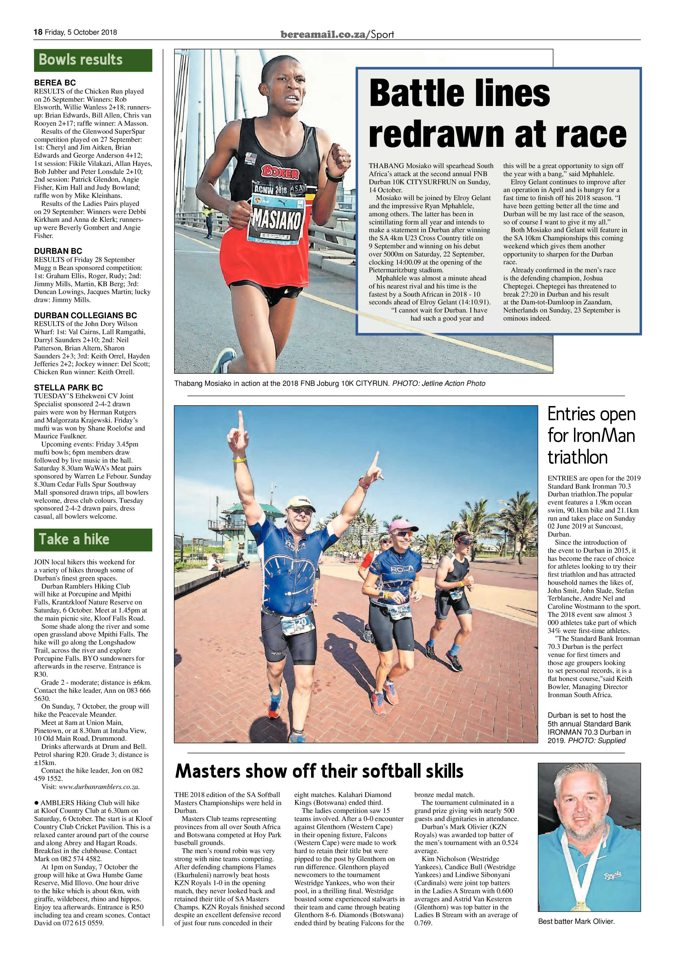 Berea Mail 5 October 2018 page 18