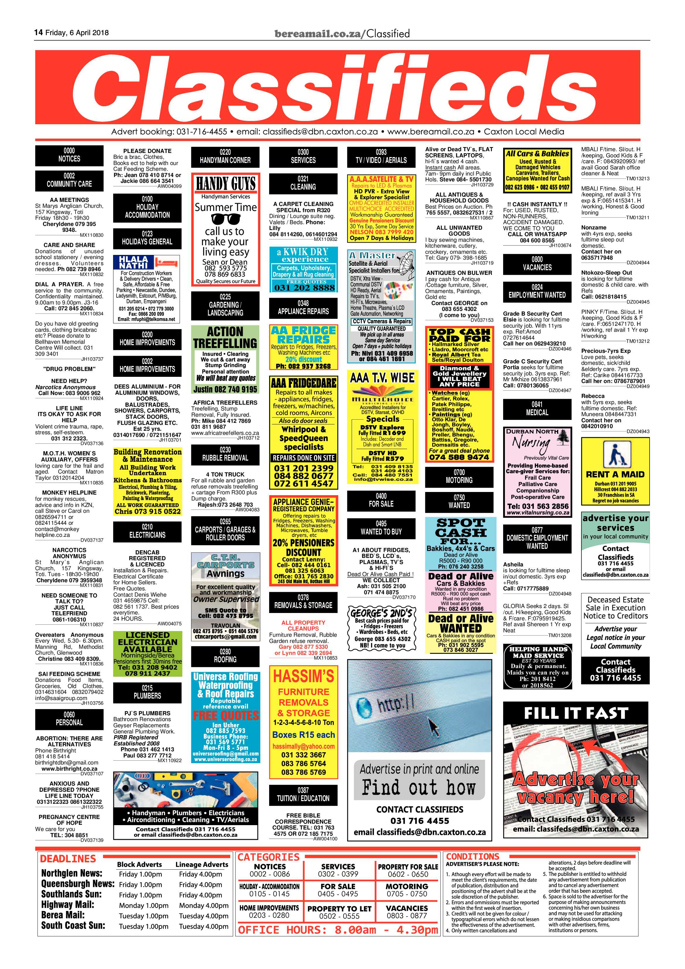Berea Mail 6 April 2018 page 14