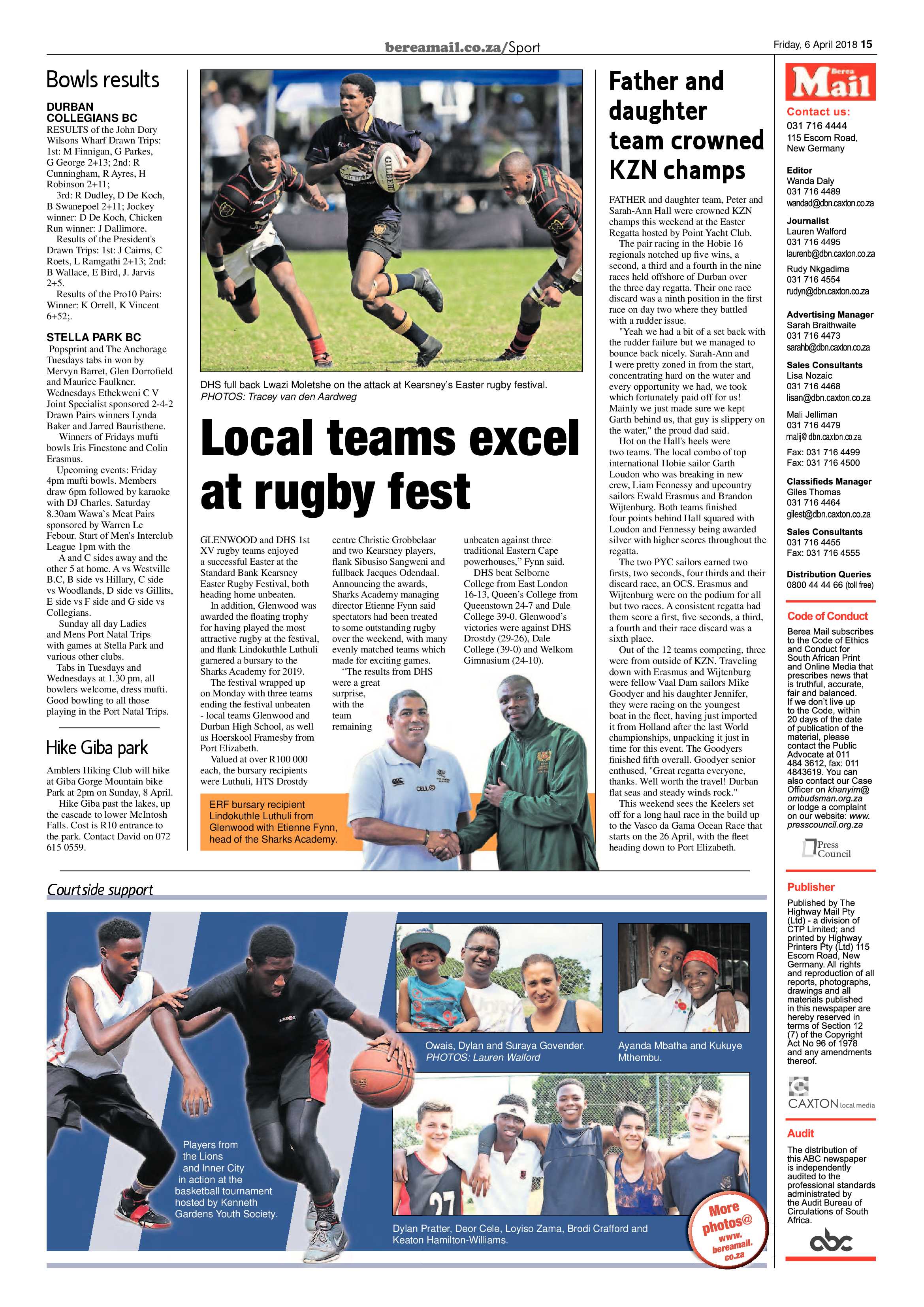 Berea Mail 6 April 2018 page 15