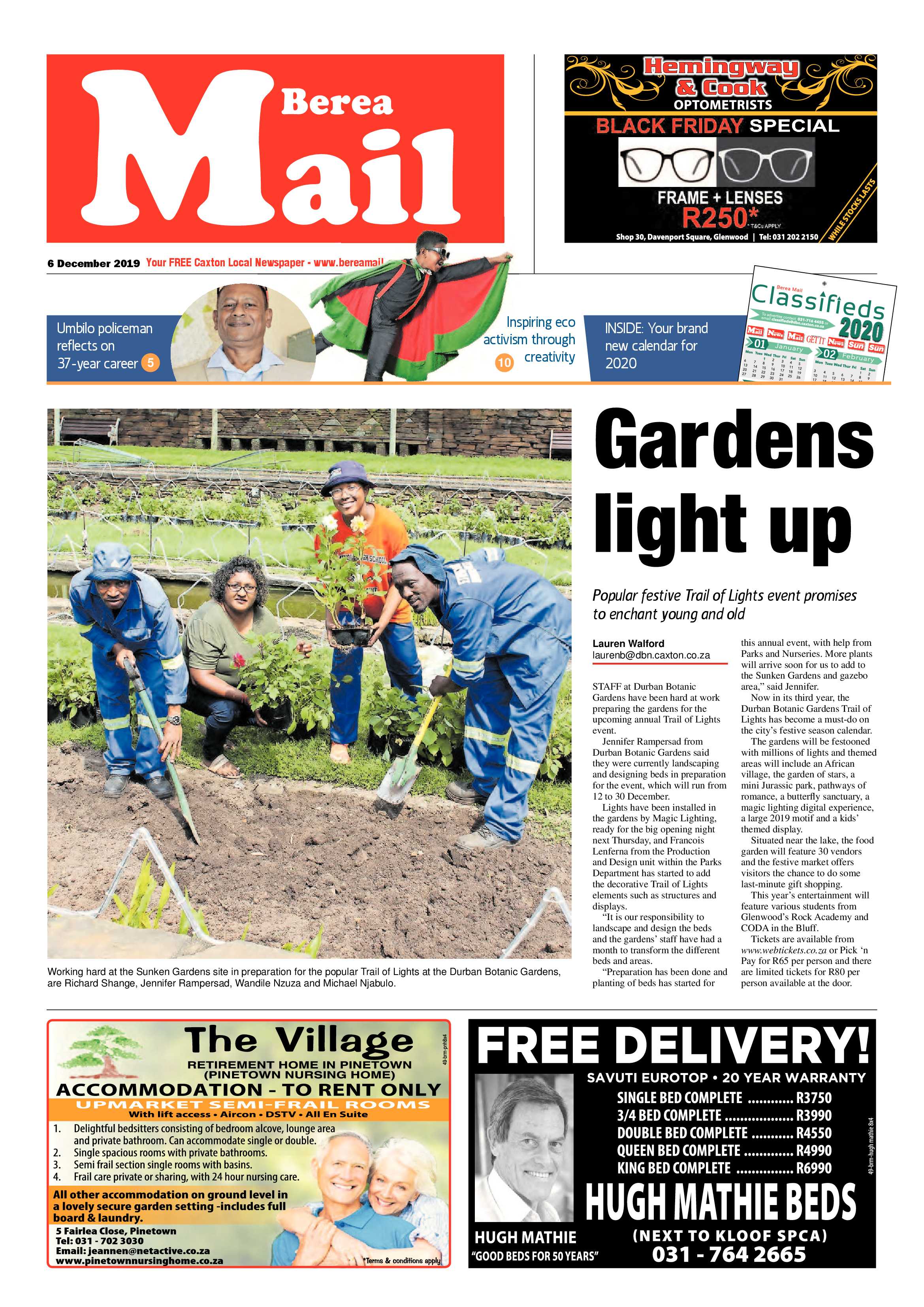Berea Mail 6 December 2019 page 1