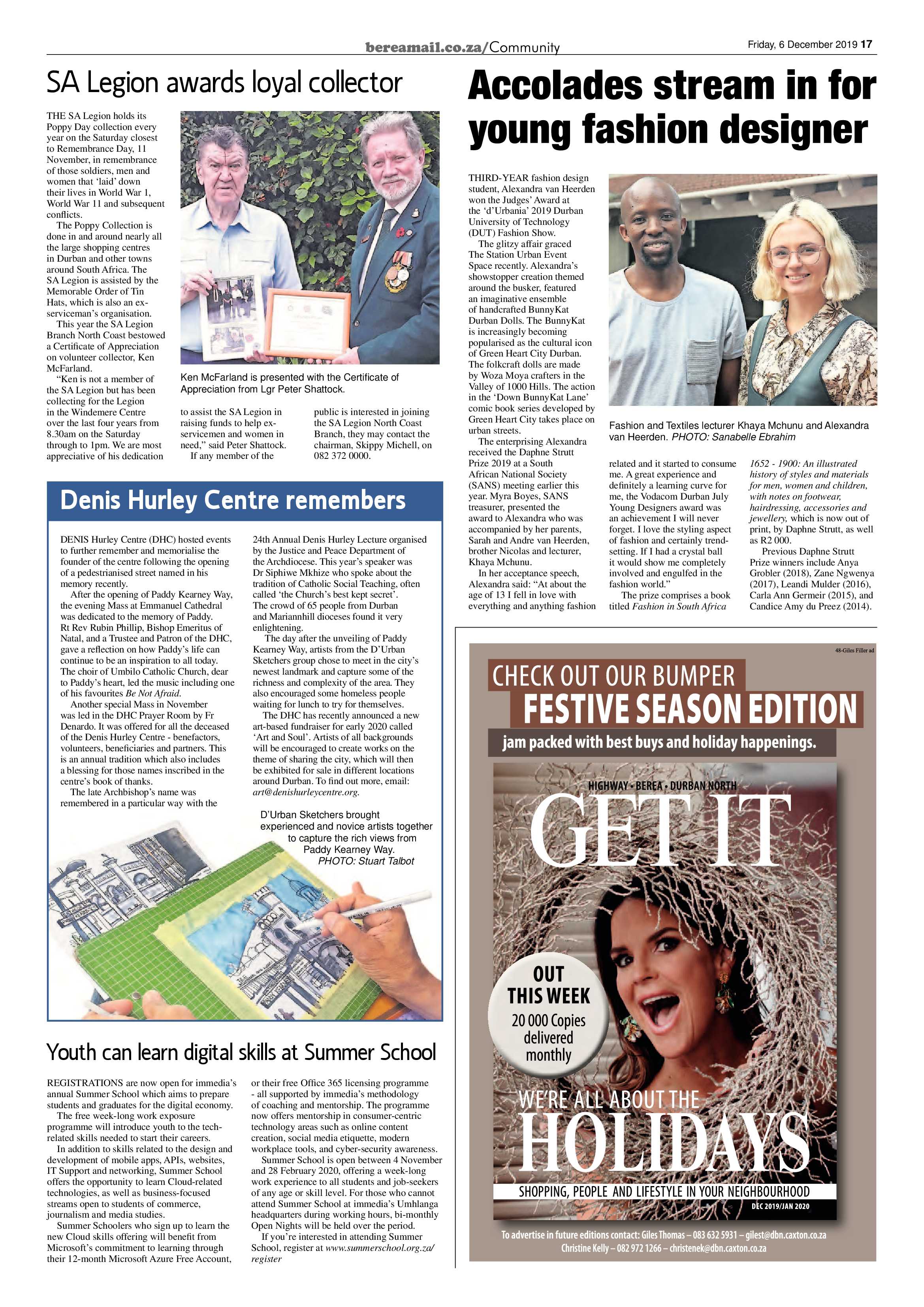 Berea Mail 6 December 2019 page 17