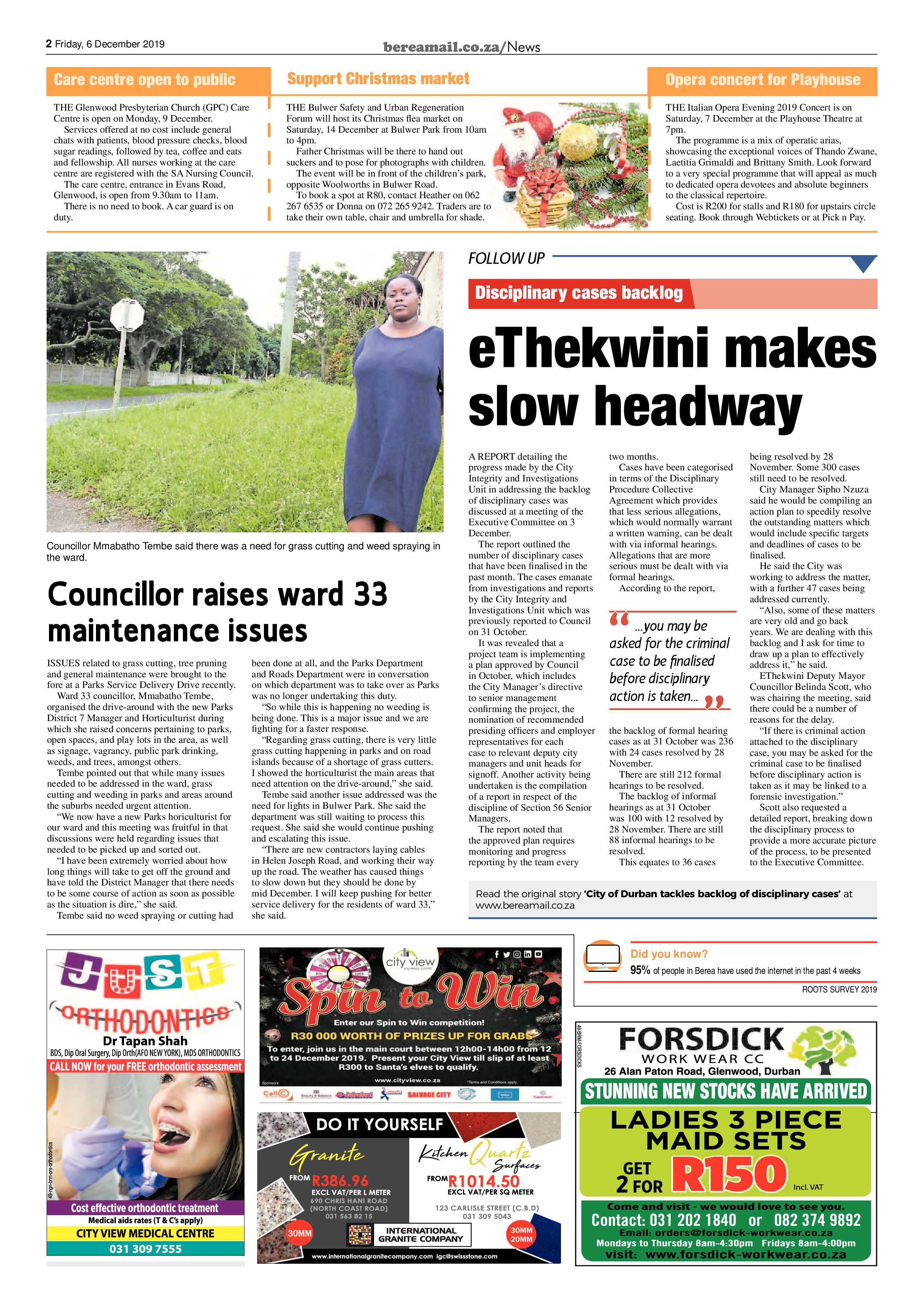Berea Mail 6 December 2019 page 2