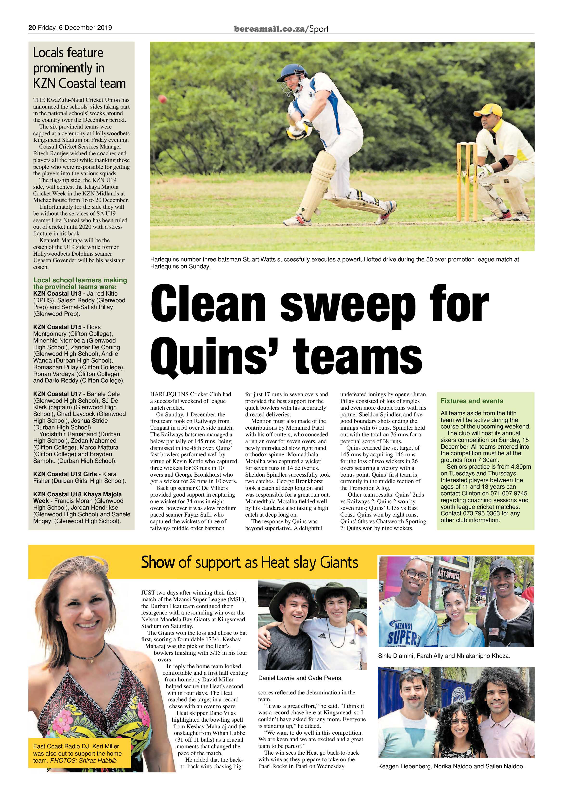 Berea Mail 6 December 2019 page 20