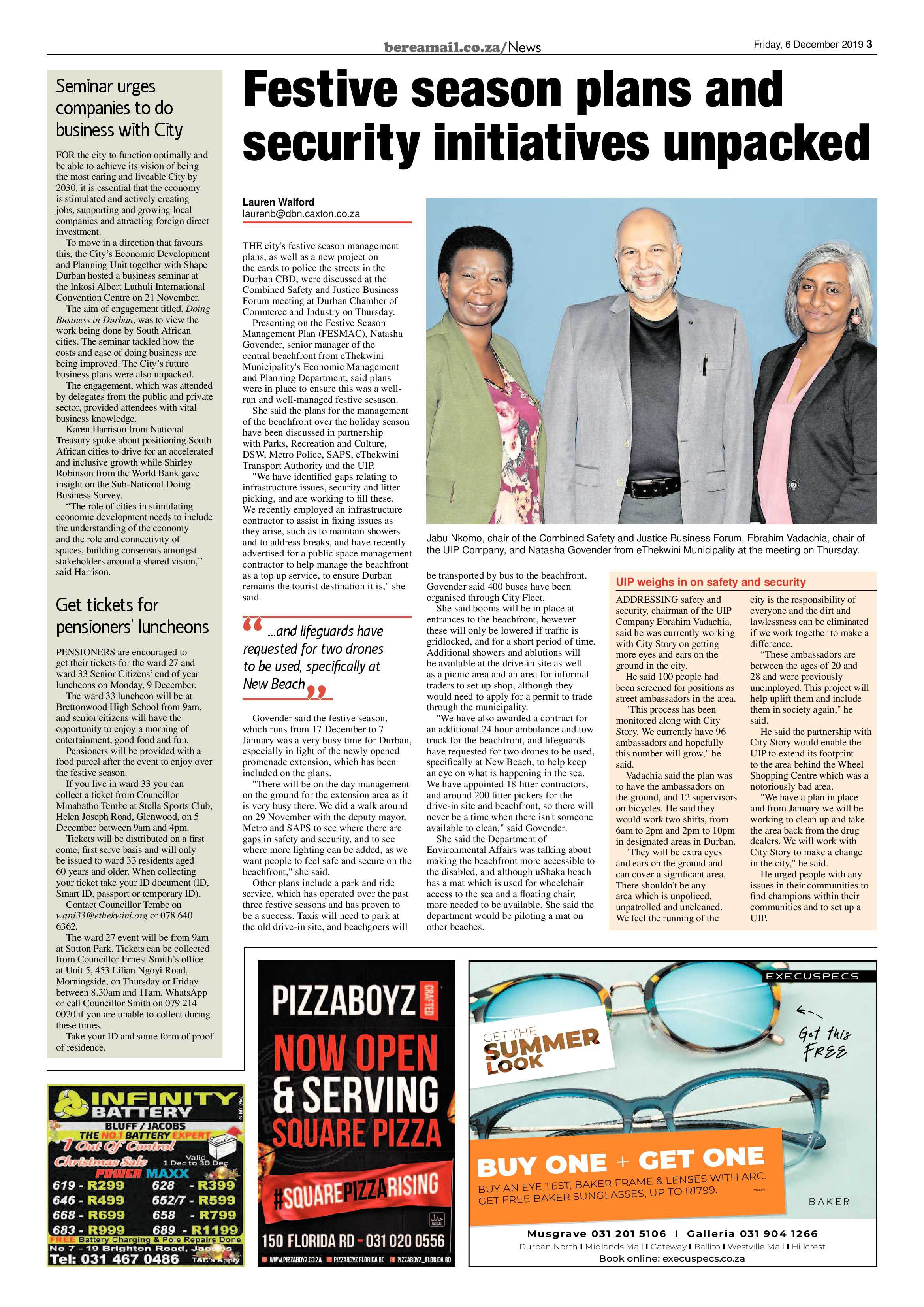Berea Mail 6 December 2019 page 3