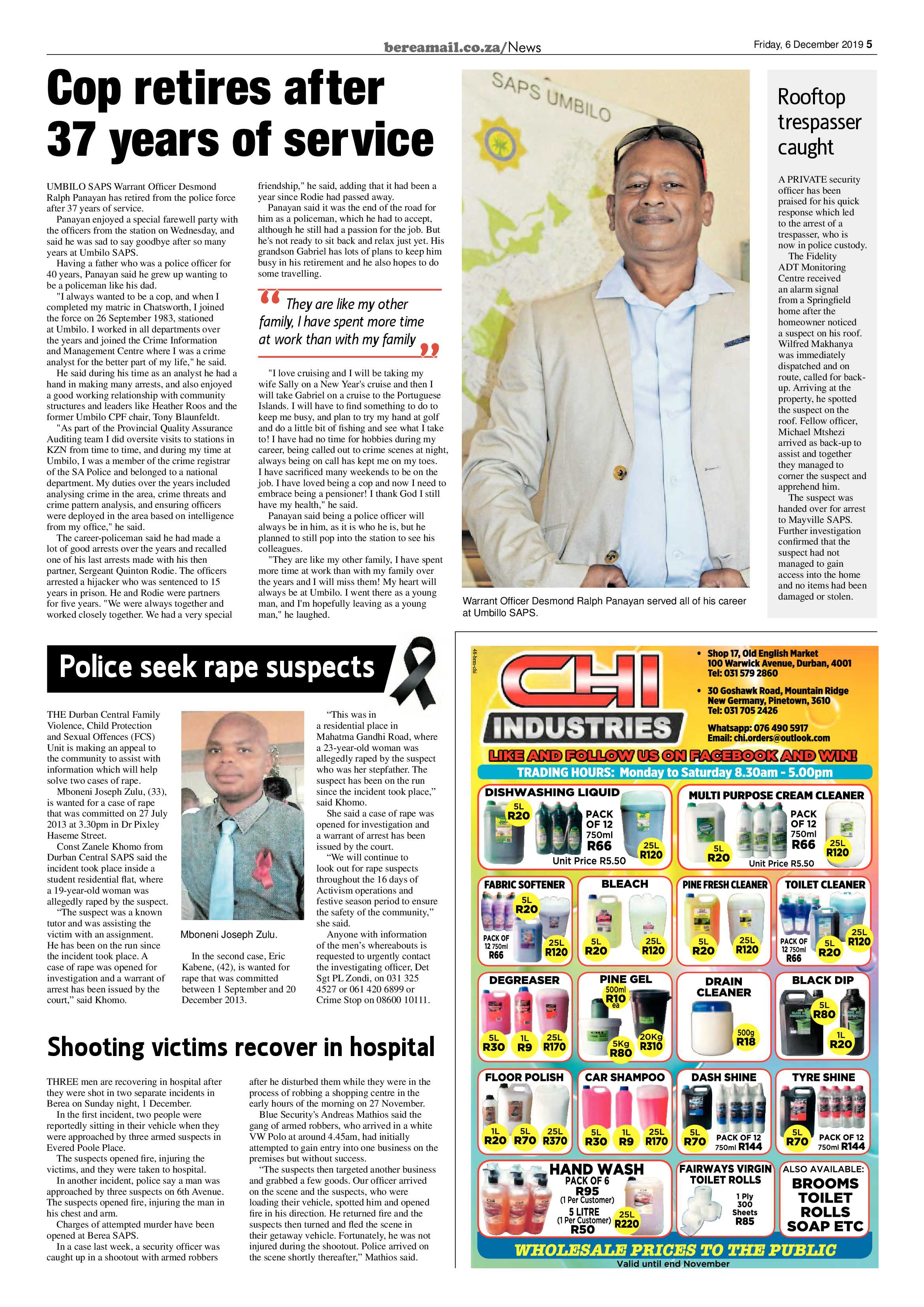 Berea Mail 6 December 2019 page 5
