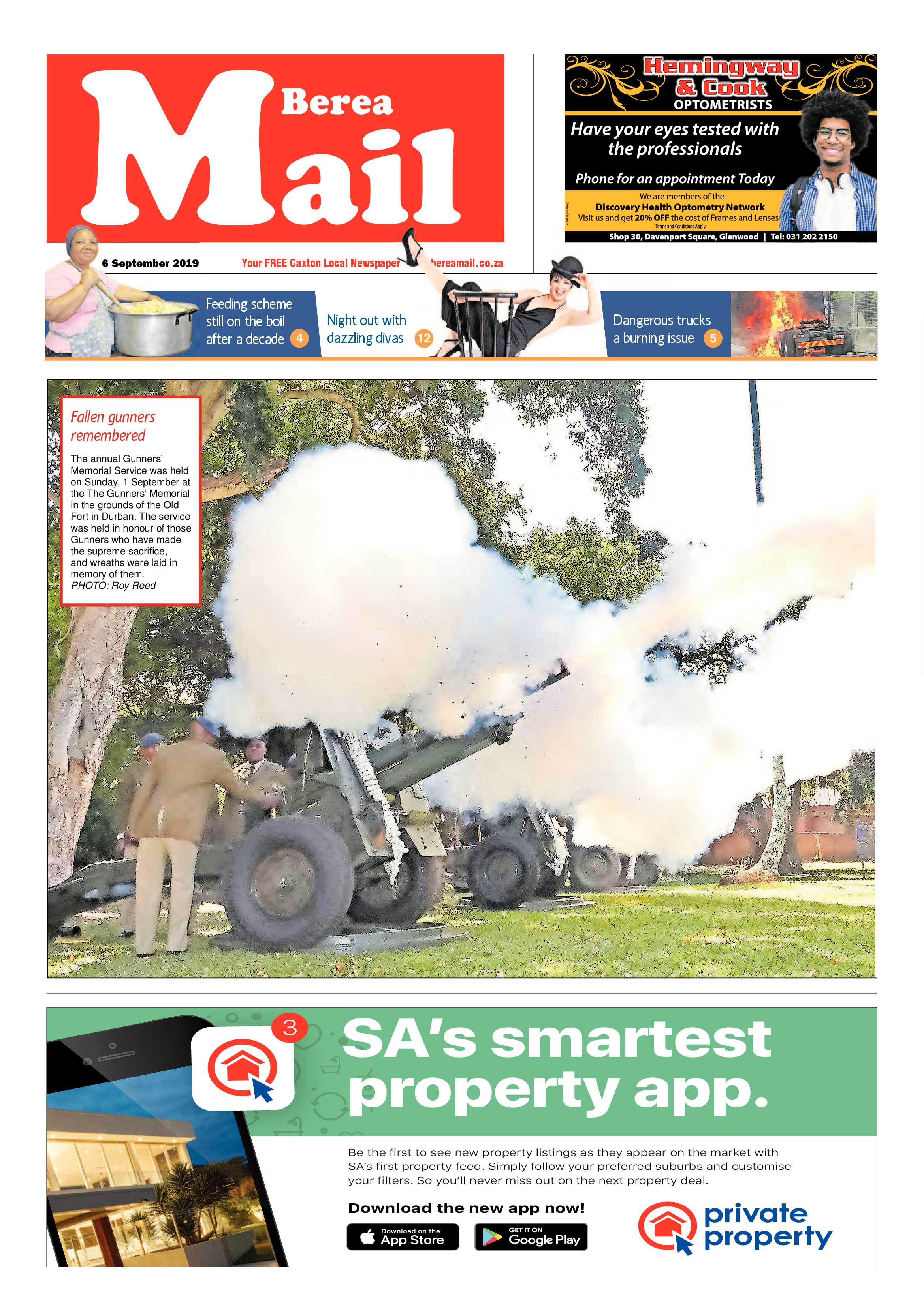 Berea Mail 6 September 2019 page 1
