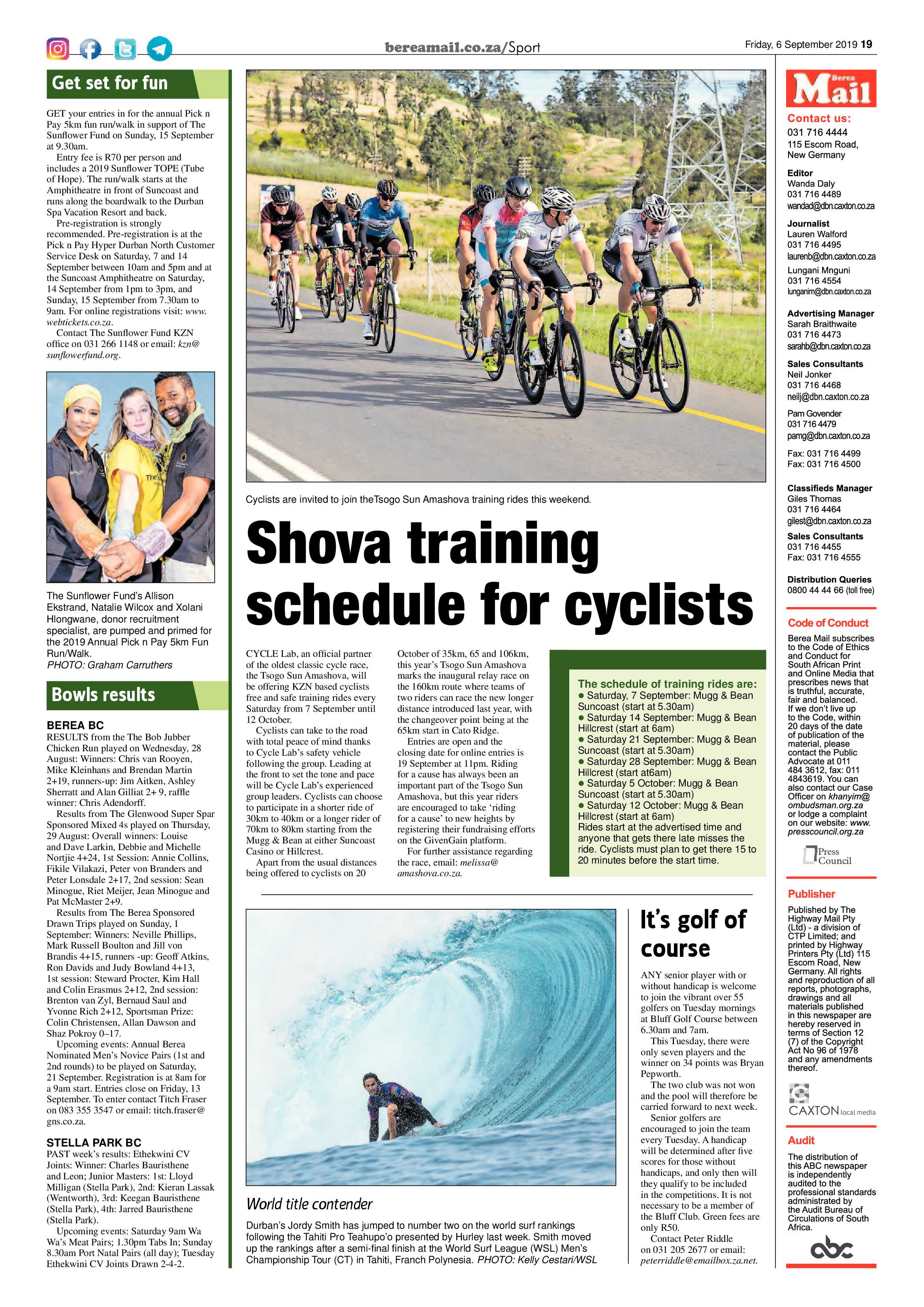 Berea Mail 6 September 2019 page 19