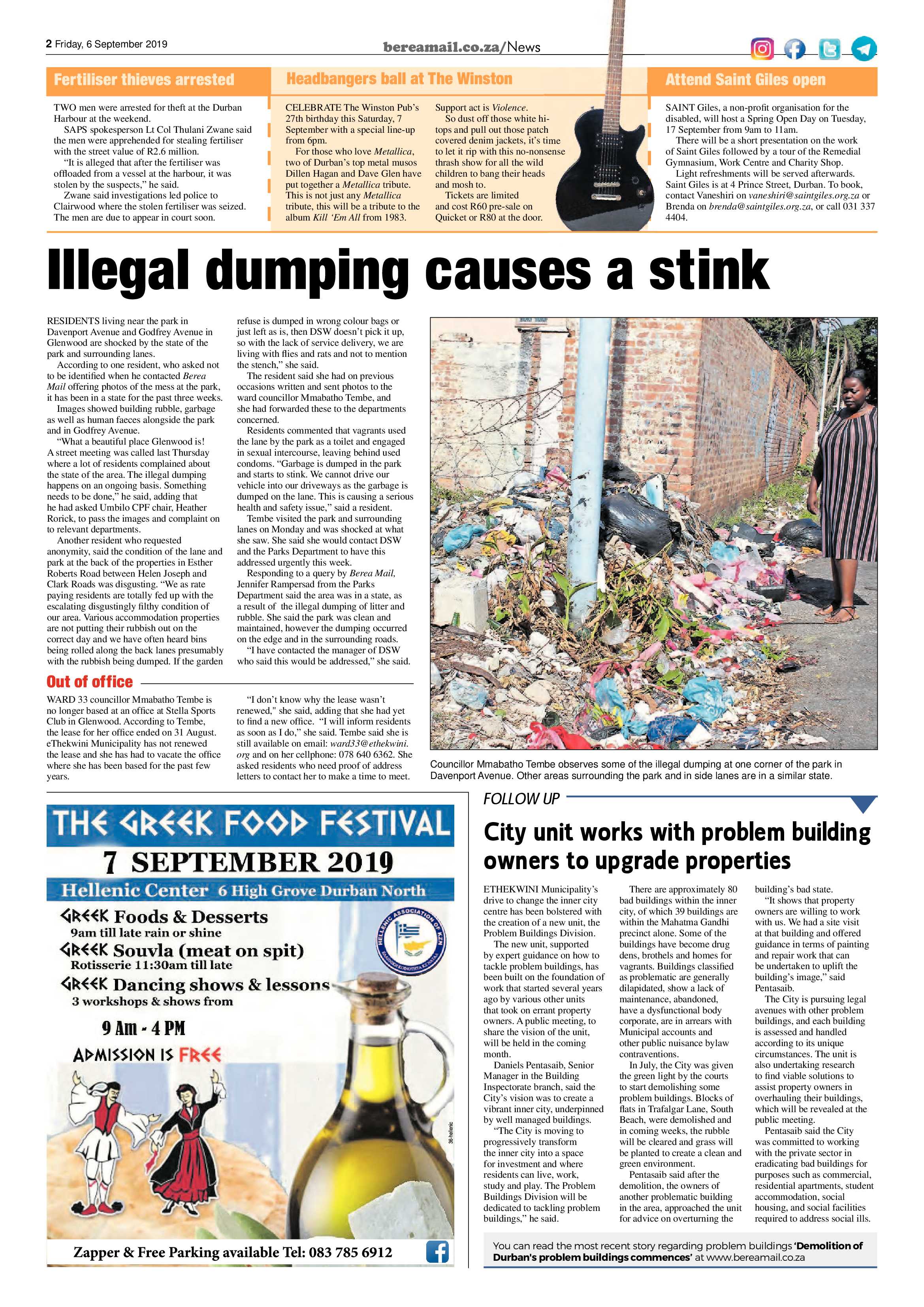 Berea Mail 6 September 2019 page 2