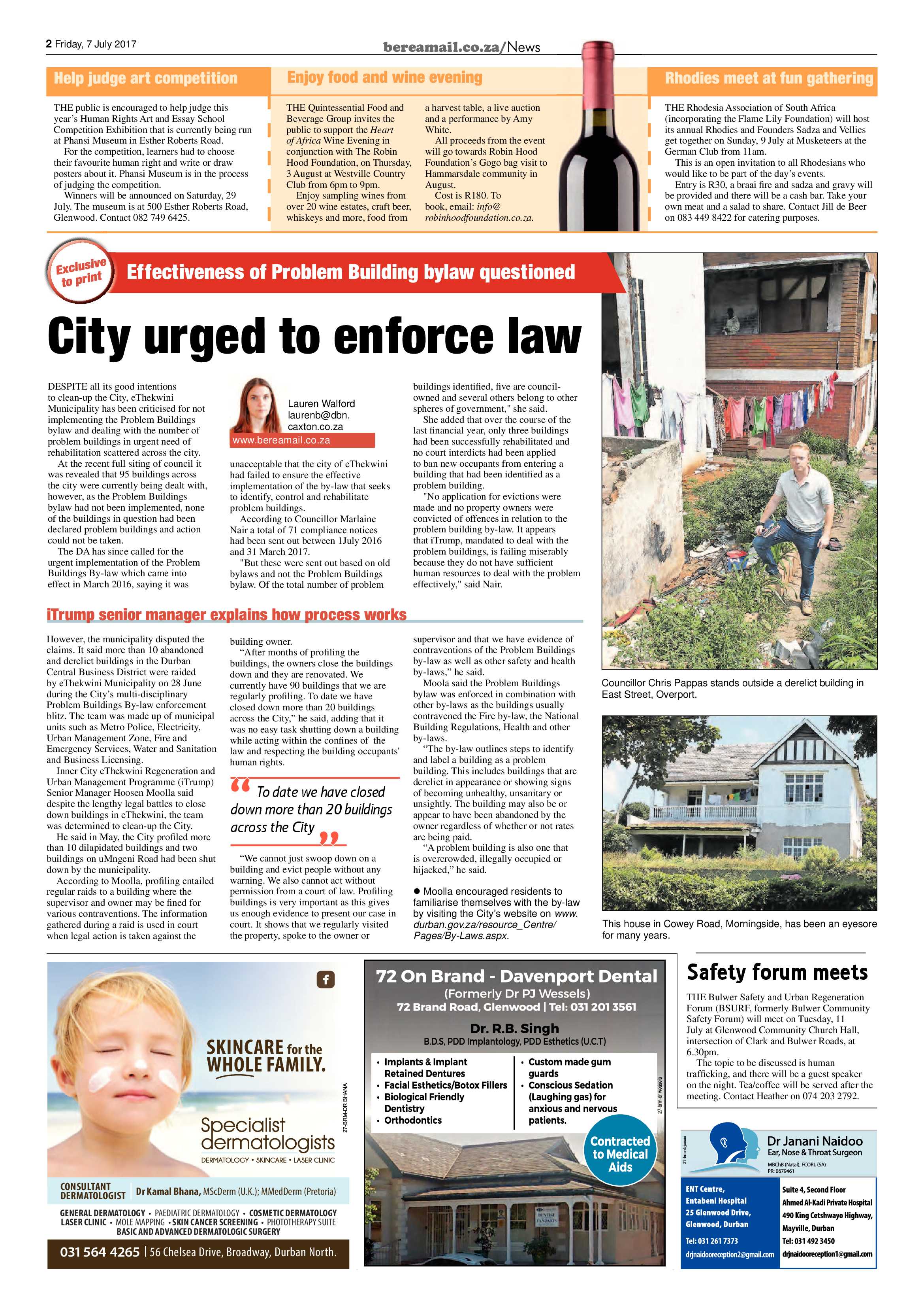 Berea Mail 7 July 2017 page 2
