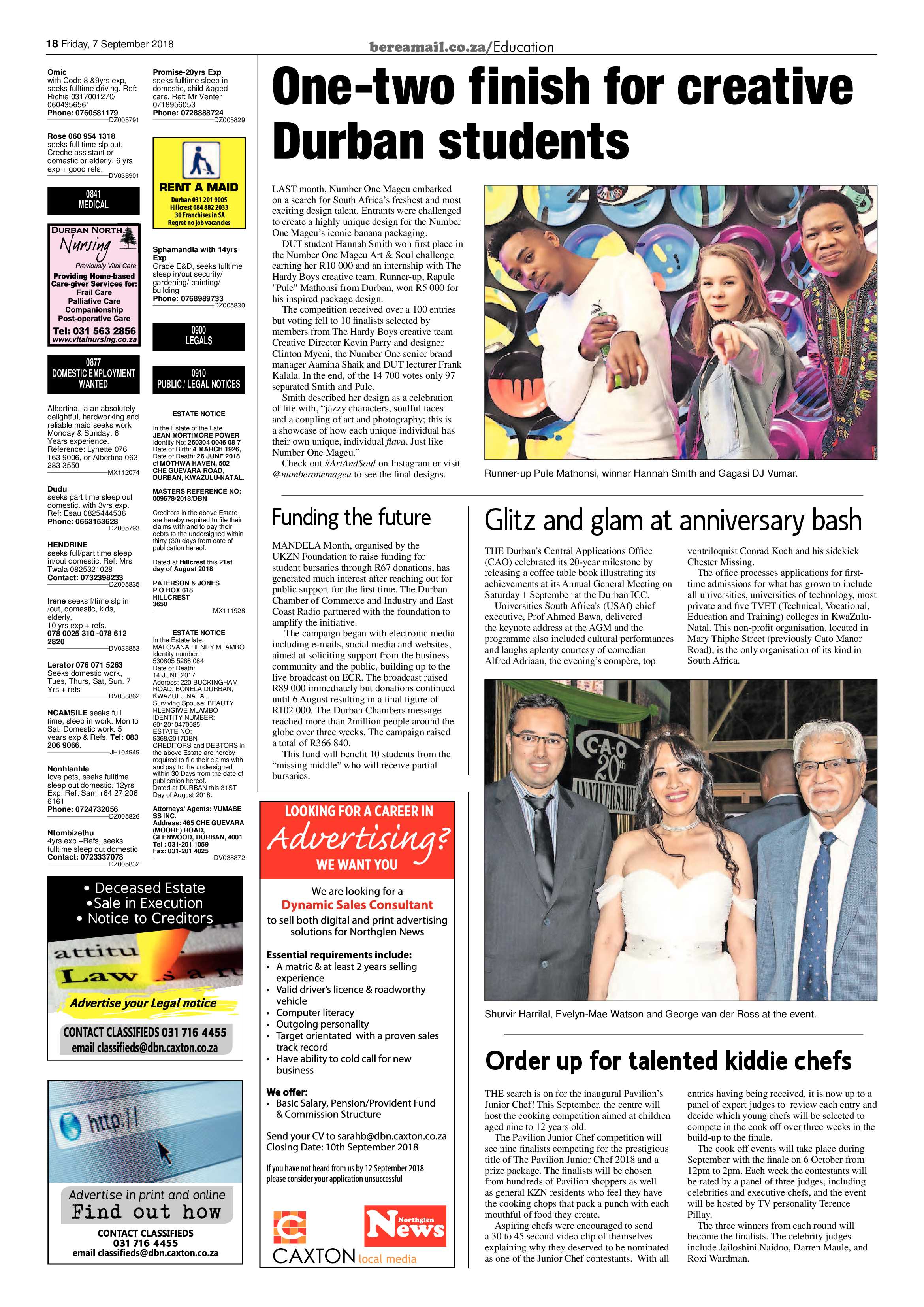 Berea Mail 7 September 2018 page 18