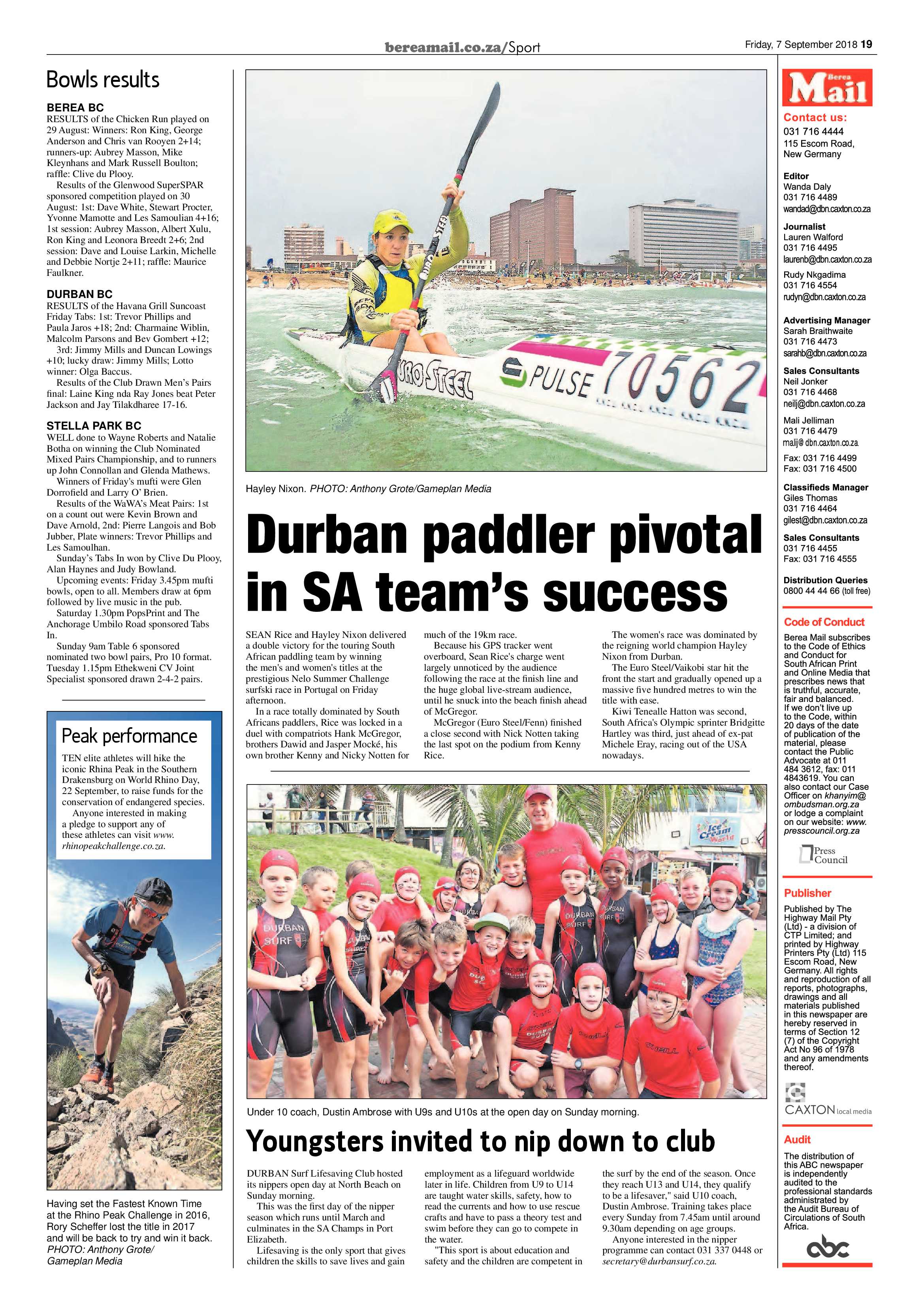 Berea Mail 7 September 2018 page 19