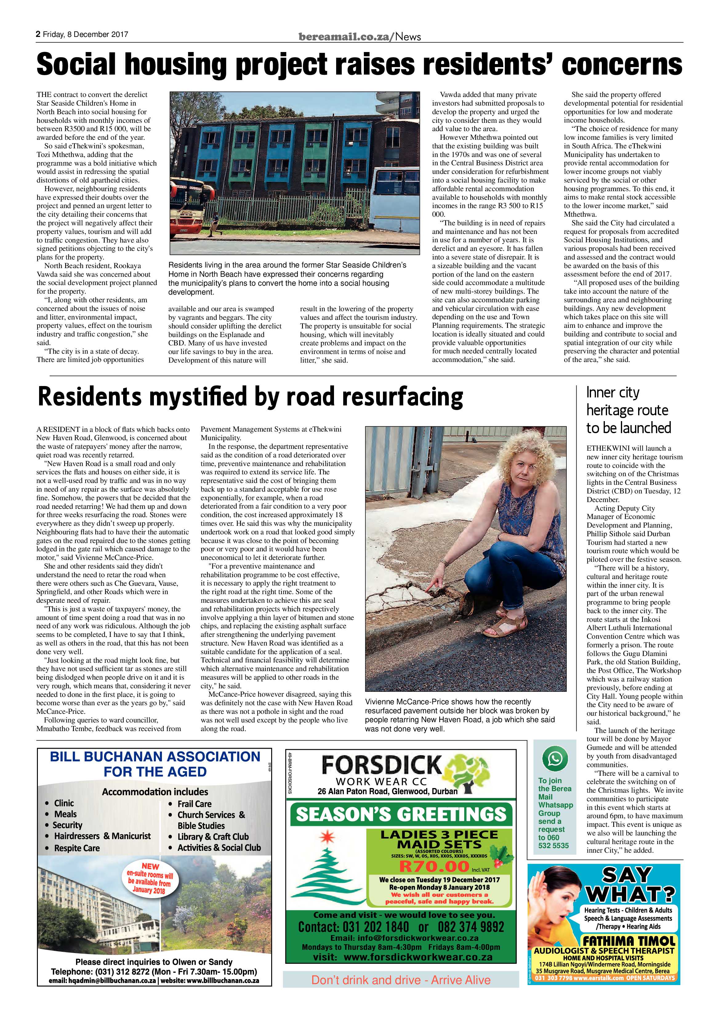 Berea Mail 8 December 2017 page 2
