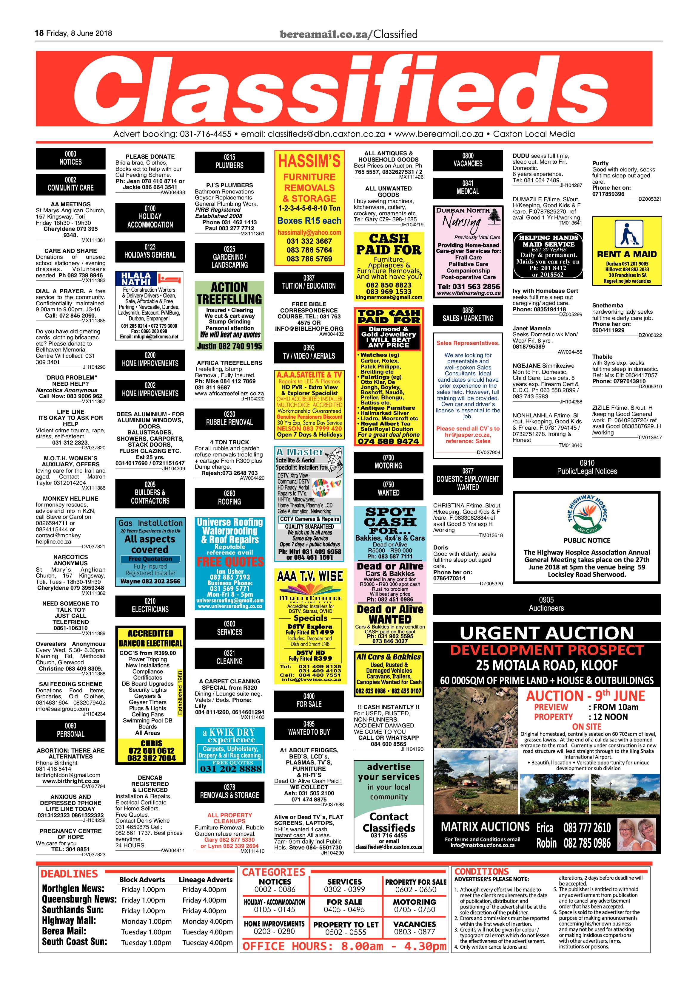 Berea Mail 8 June 2018 page 18