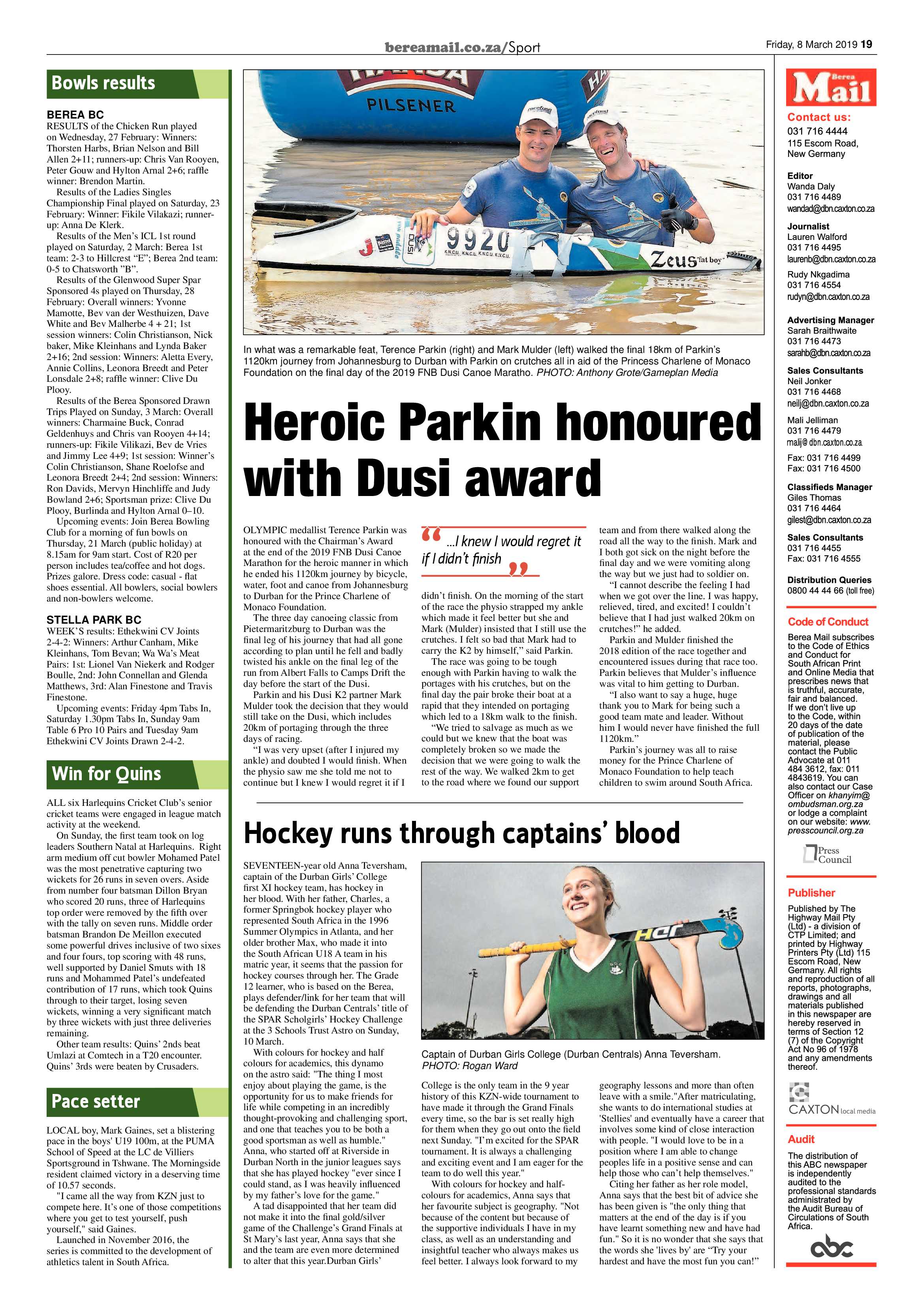 Berea Mail 8 March 2019 page 19