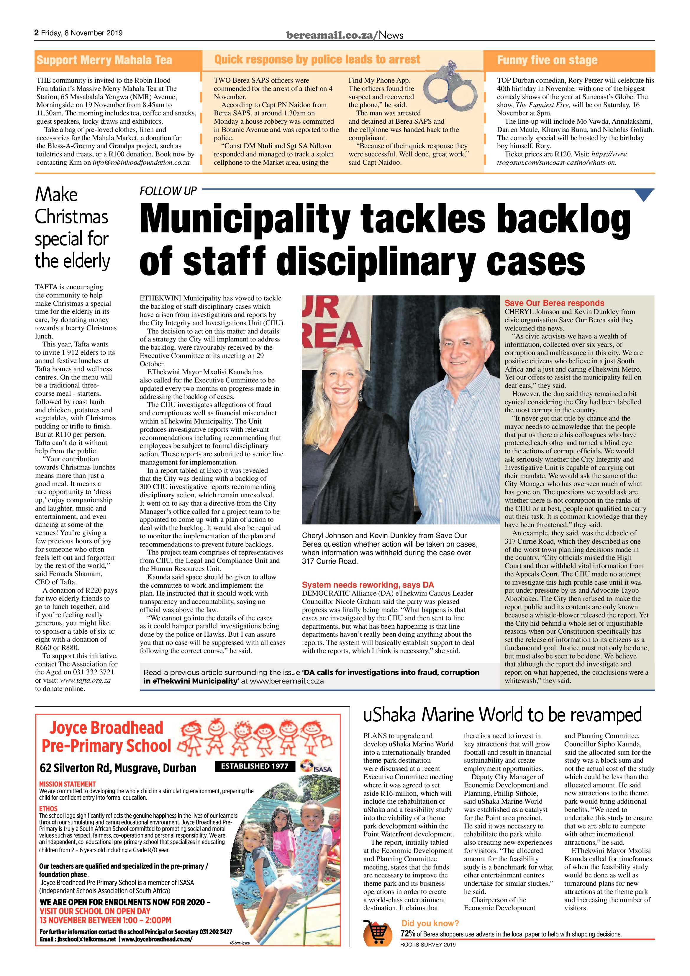 Berea Mail 8 November 2019 page 2