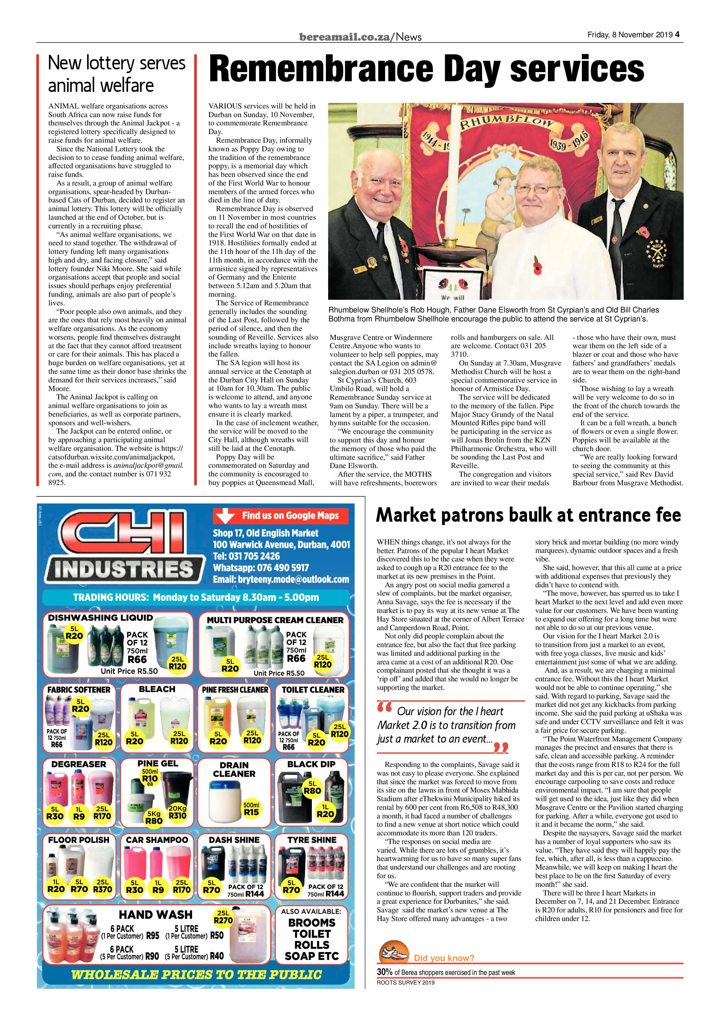 Berea Mail 8 November 2019 page 4
