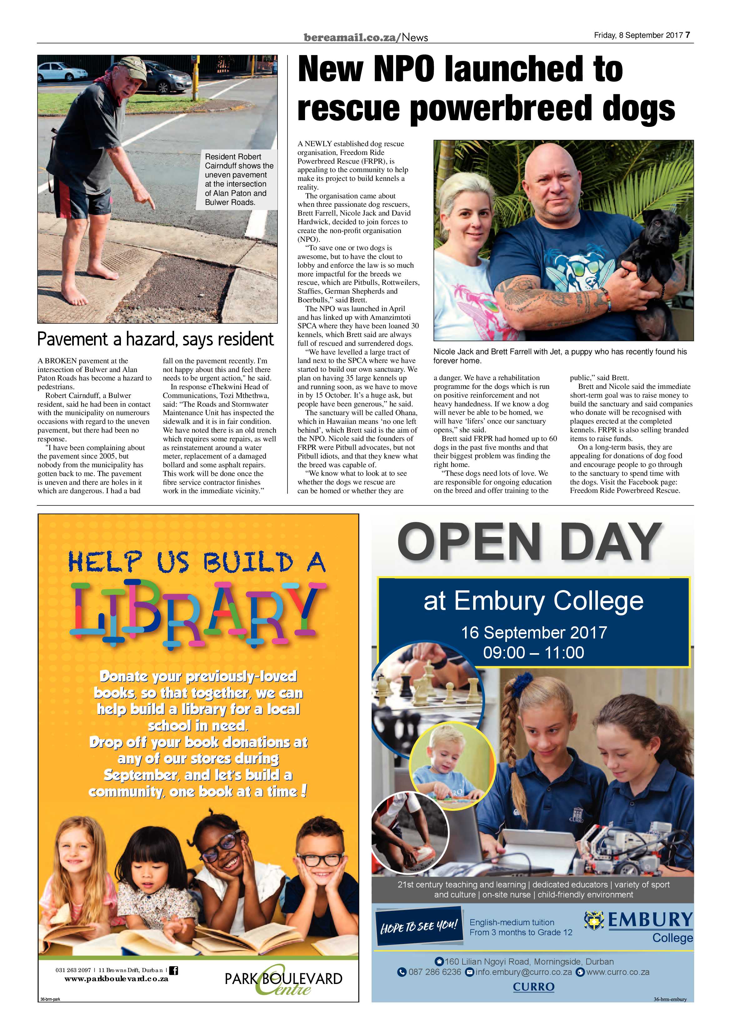 Berea Mail 8 September 2017 page 7