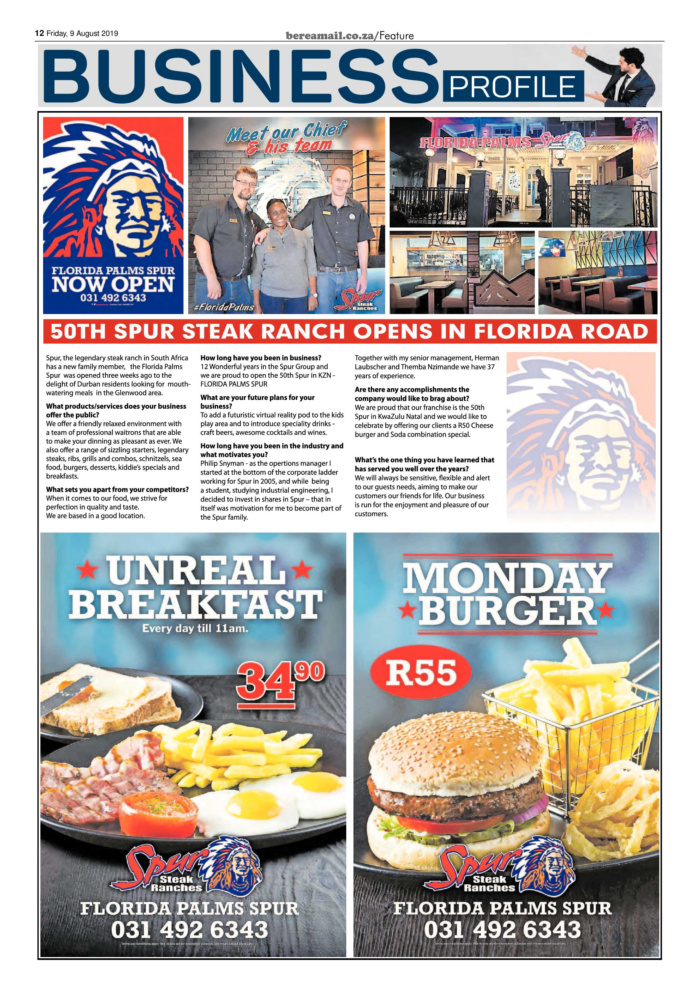 Berea Mail 9 August 2019 page 12