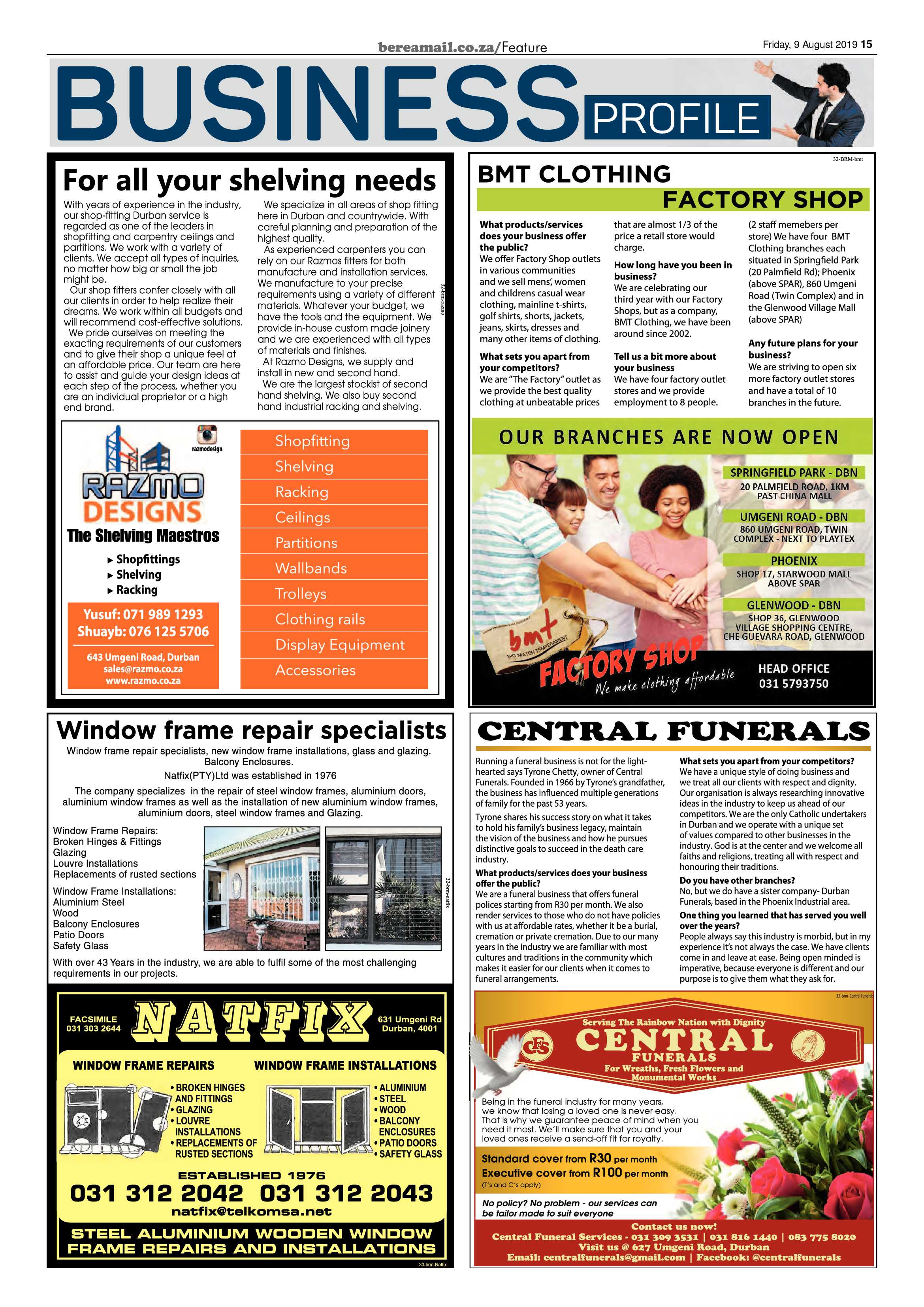 Berea Mail 9 August 2019 page 15