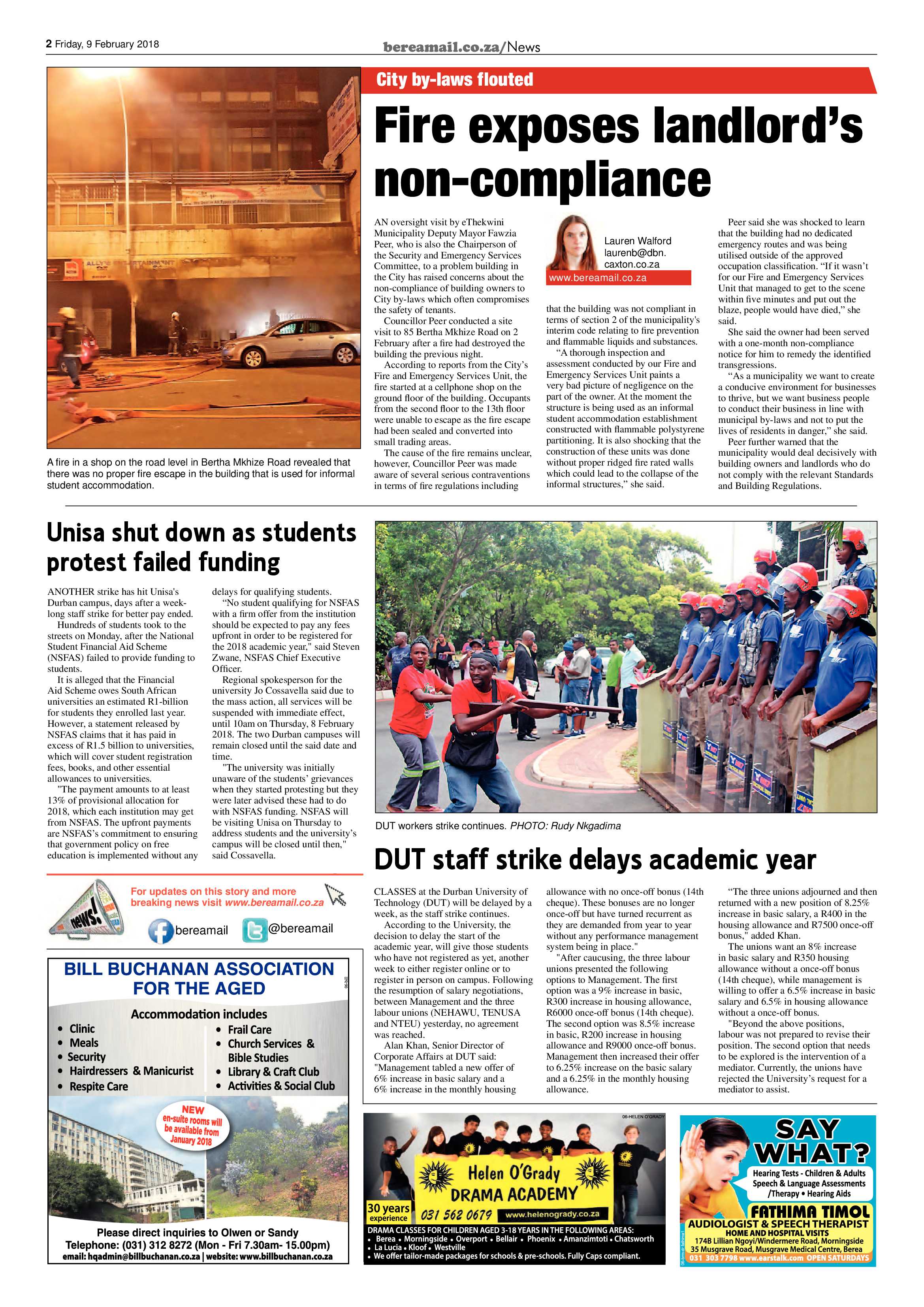 Berea Mail 9 February 2018 page 2