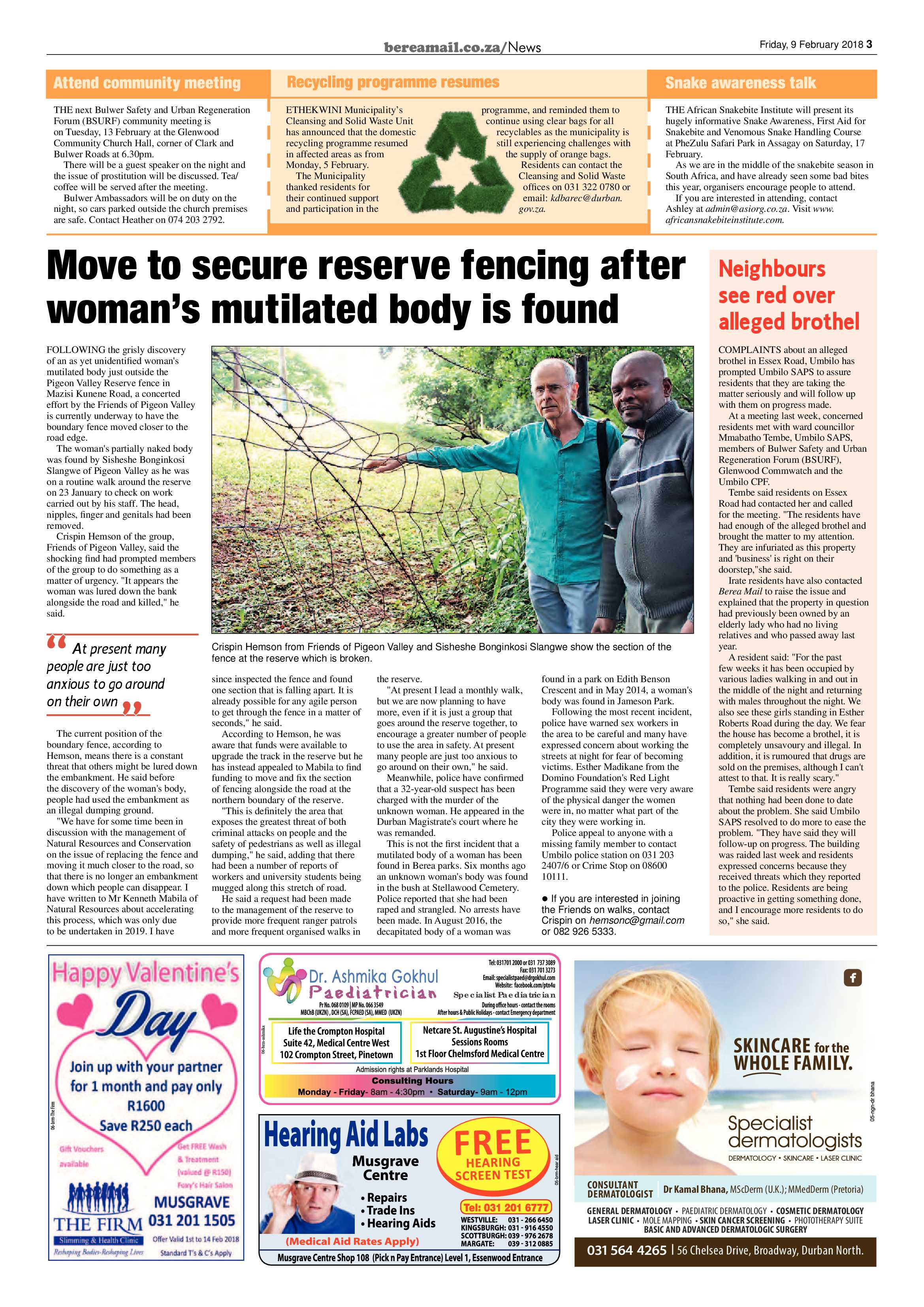 Berea Mail 9 February 2018 page 3