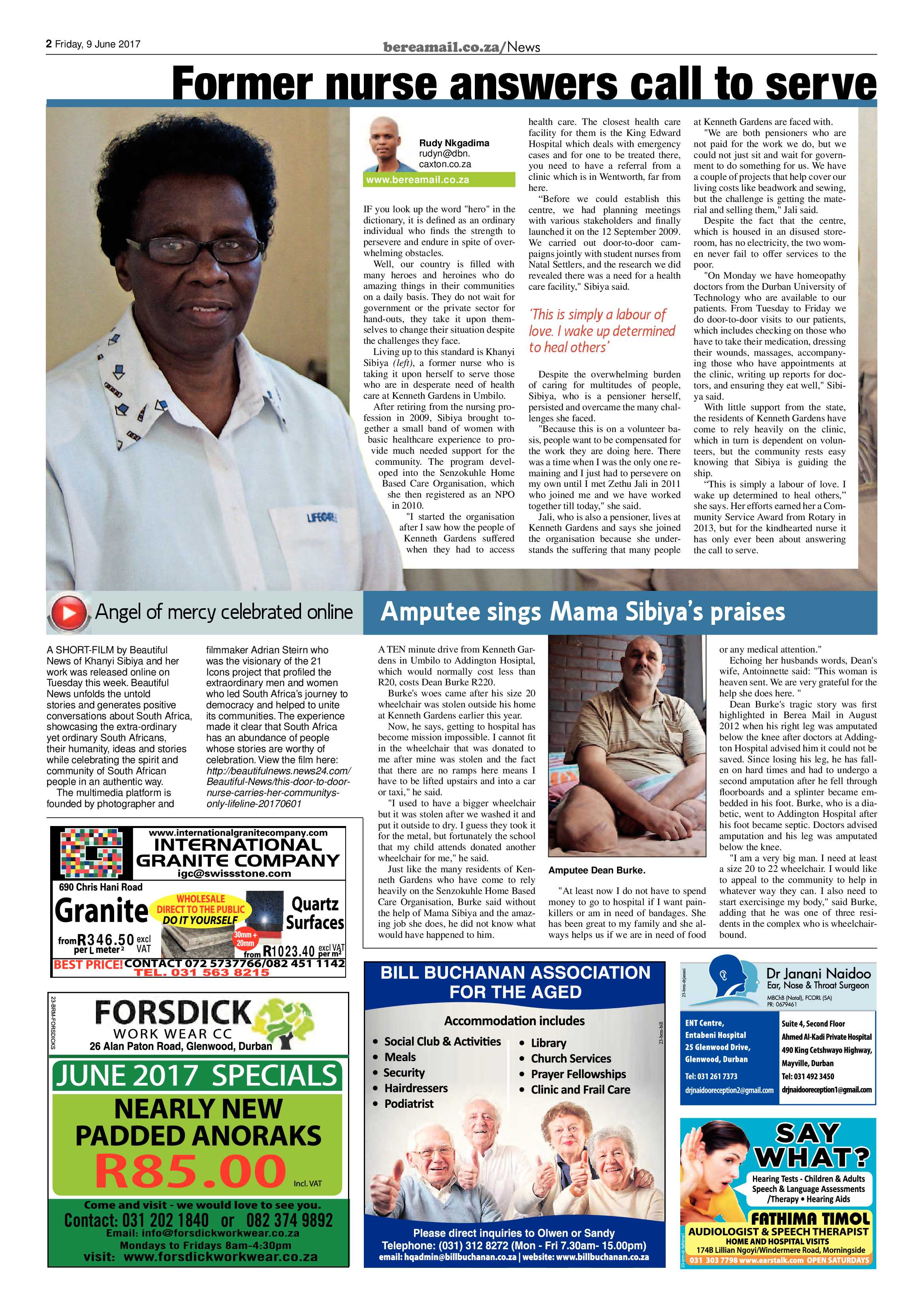 Berea Mail 9 June 2017 page 2