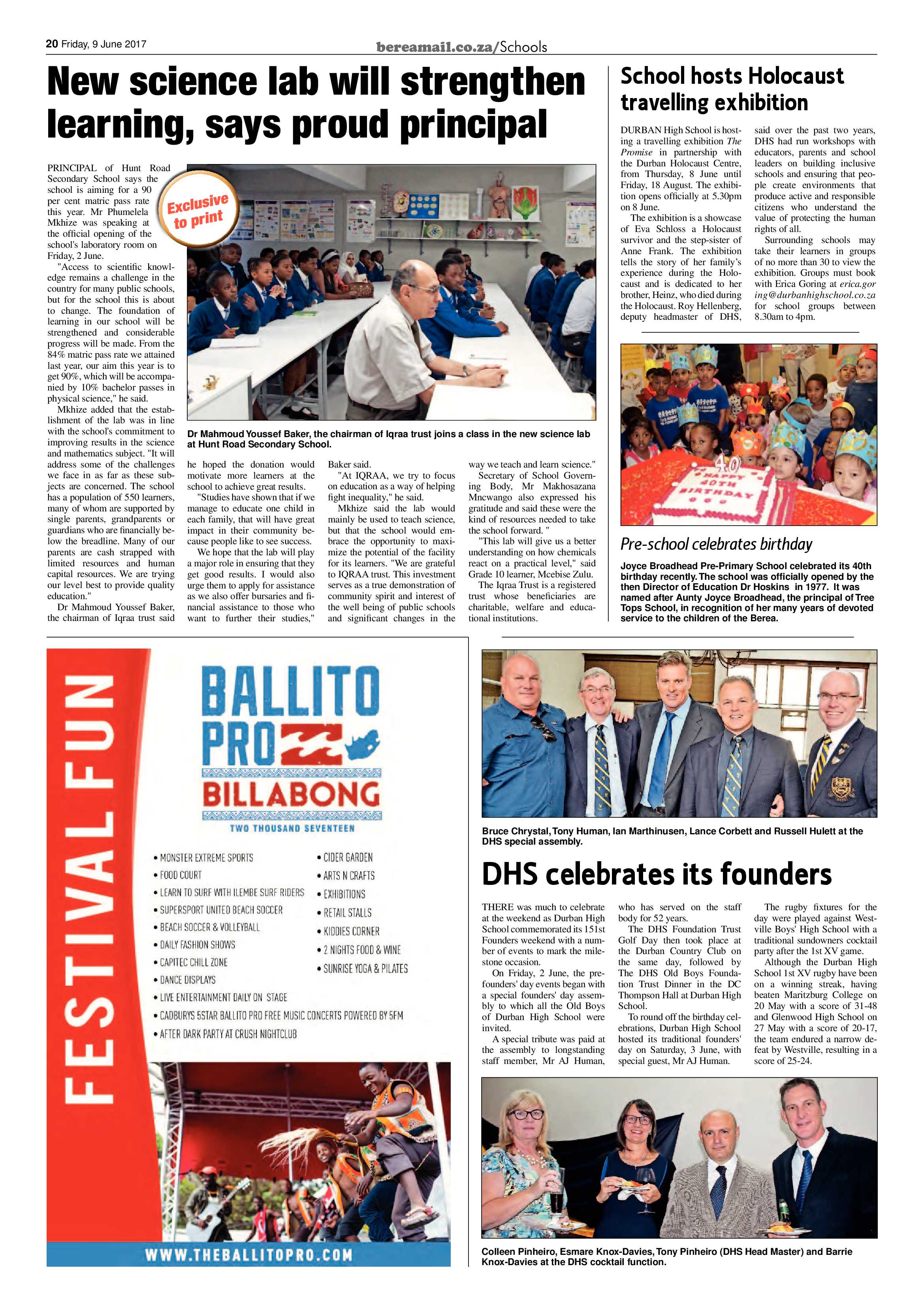 Berea Mail 9 June 2017 page 20