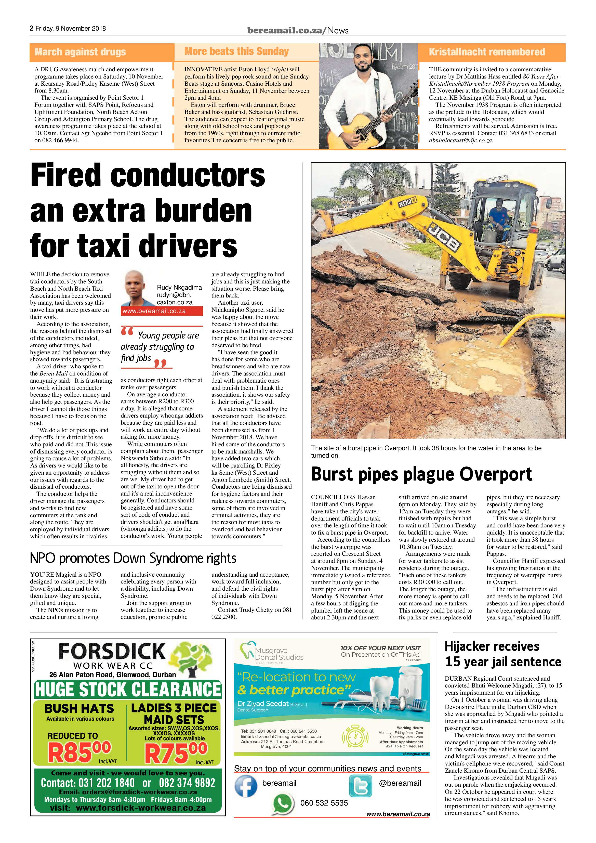 Berea Mail 9 November 2018 page 2