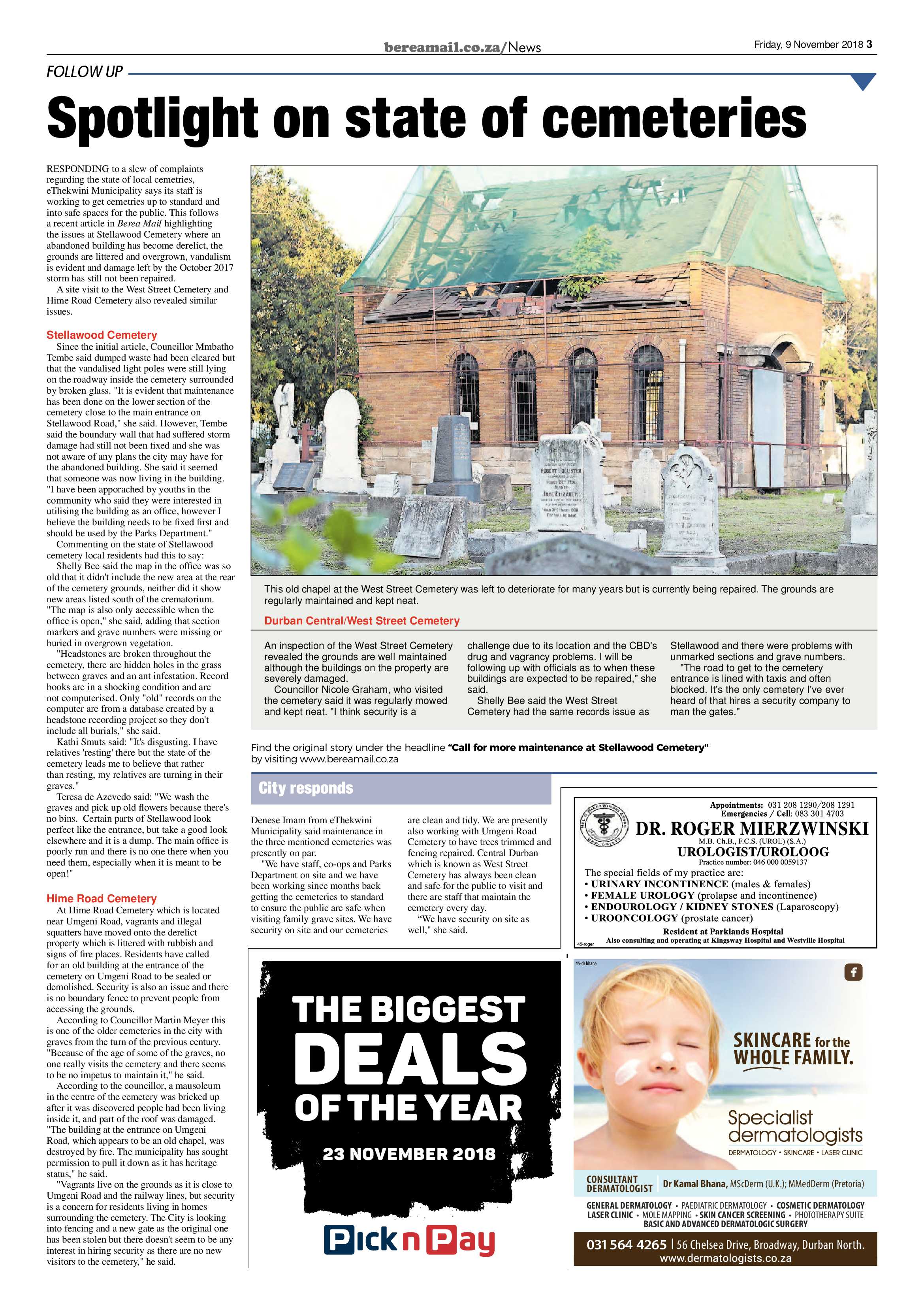 Berea Mail 9 November 2018 page 3