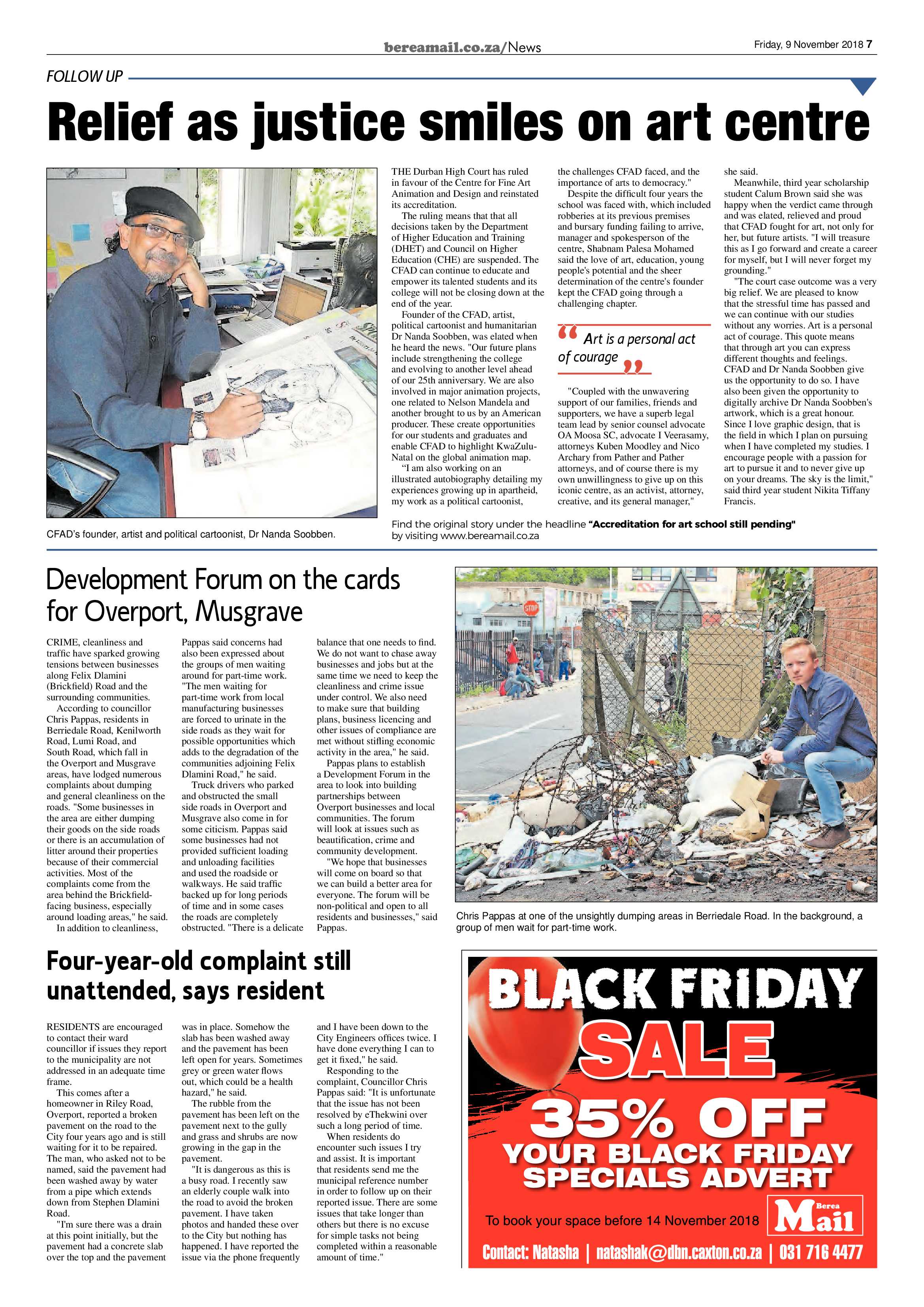 Berea Mail 9 November 2018 page 7