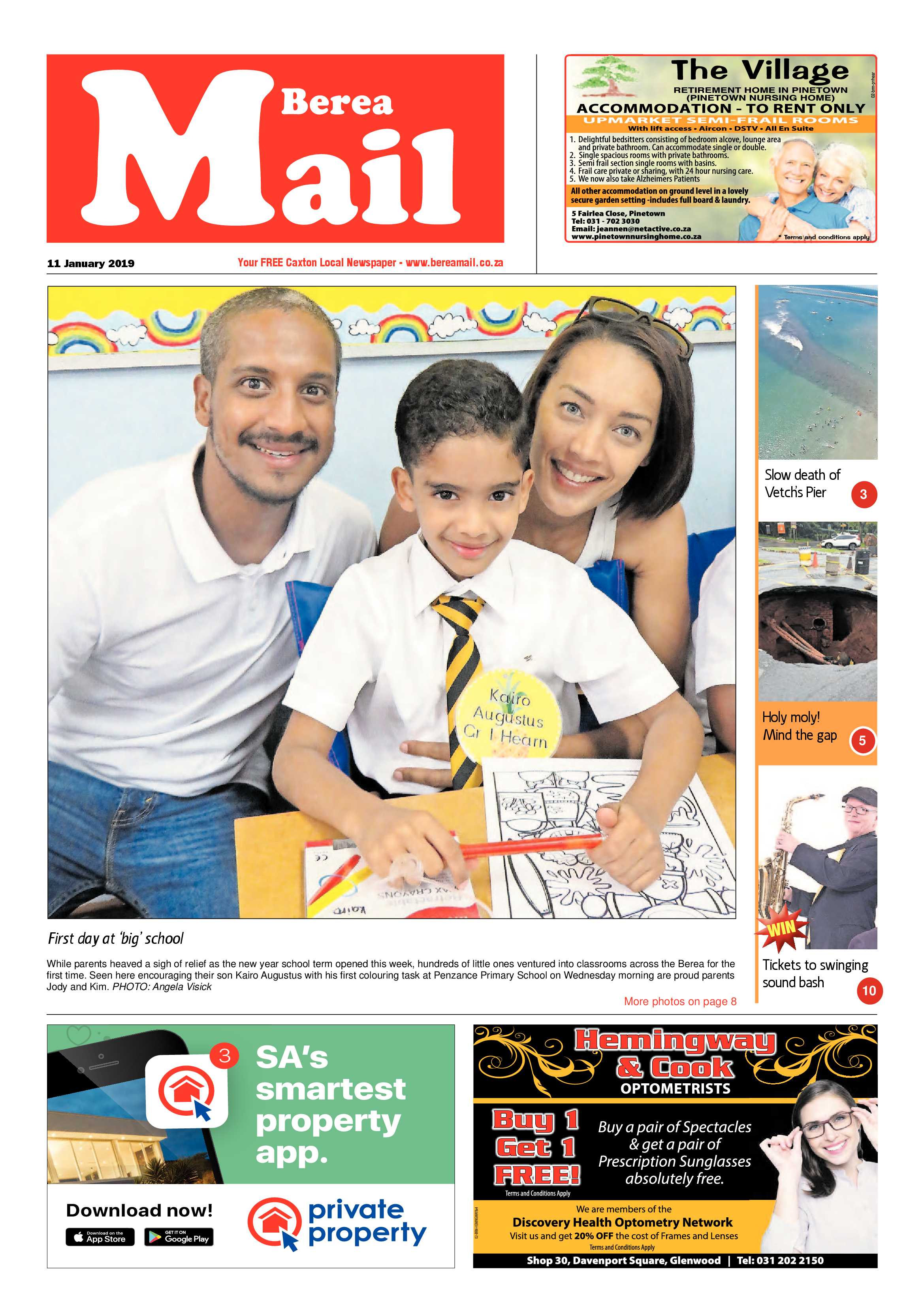 Berea Mail 11 January 2019 page 1