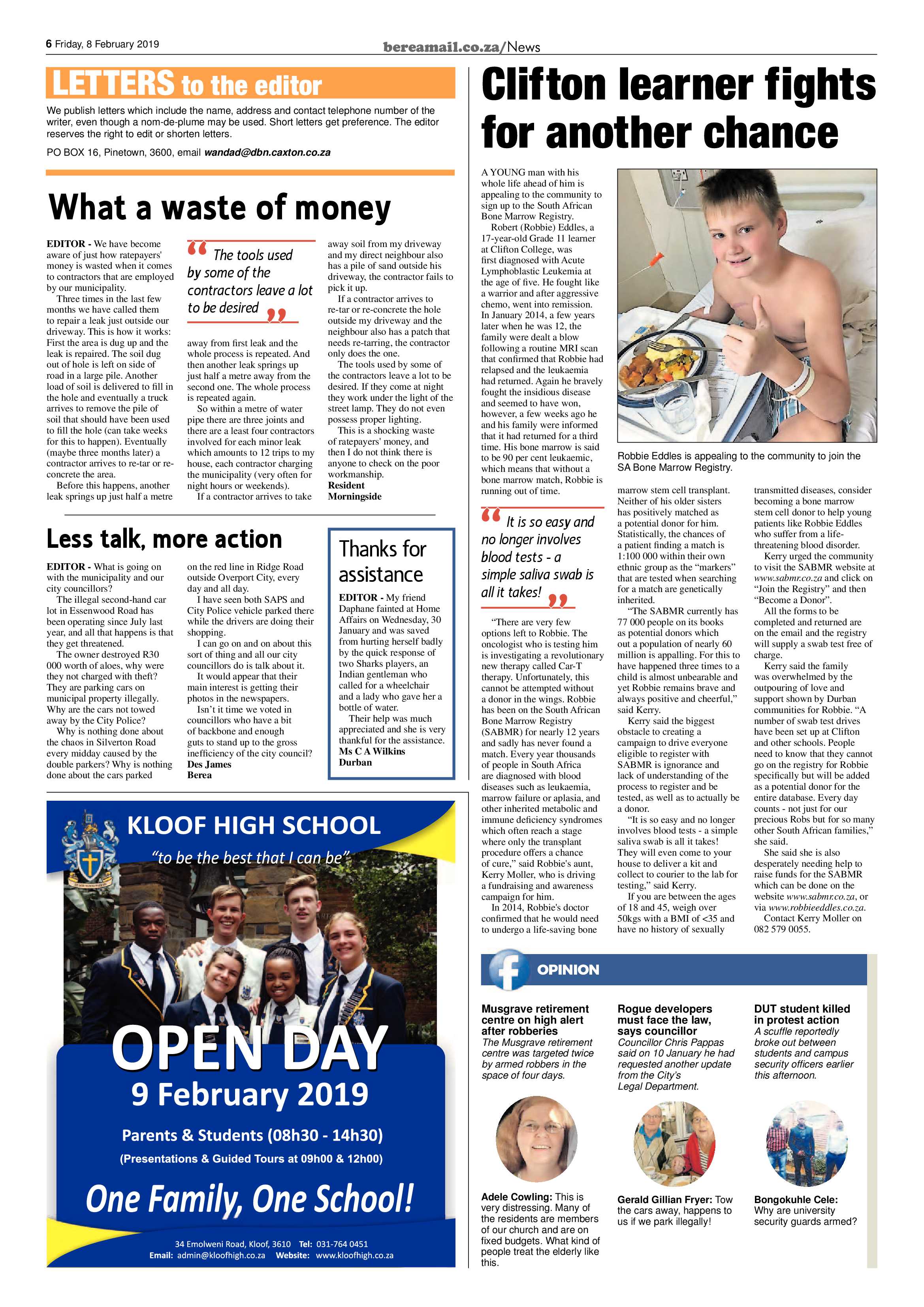 Berea Mail News 8 February 2019 page 6