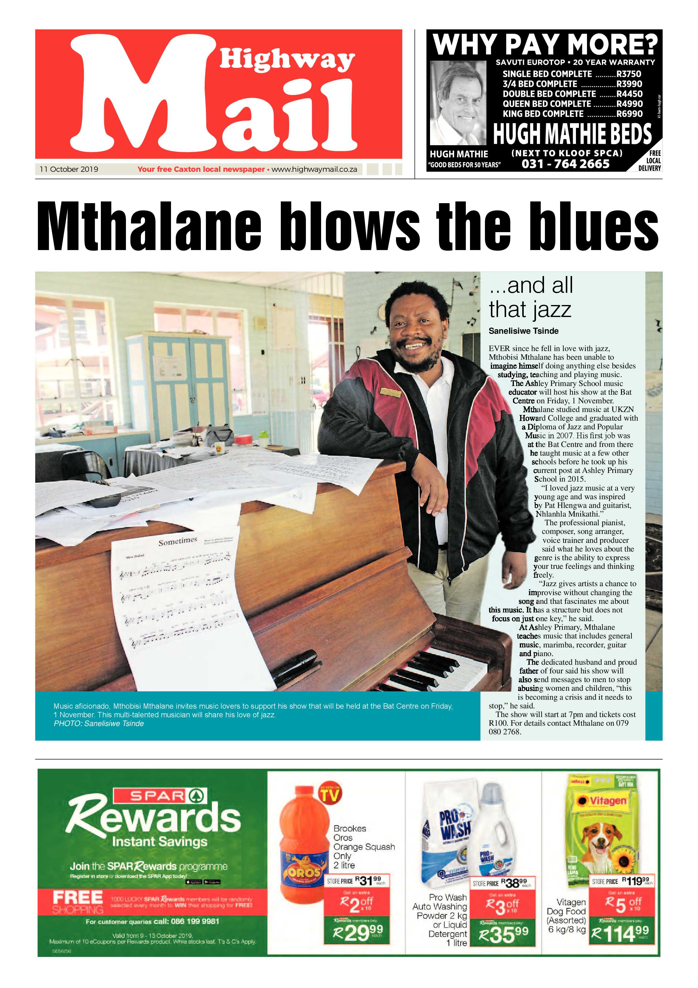 Highway Mail 11 October 2019 page 1