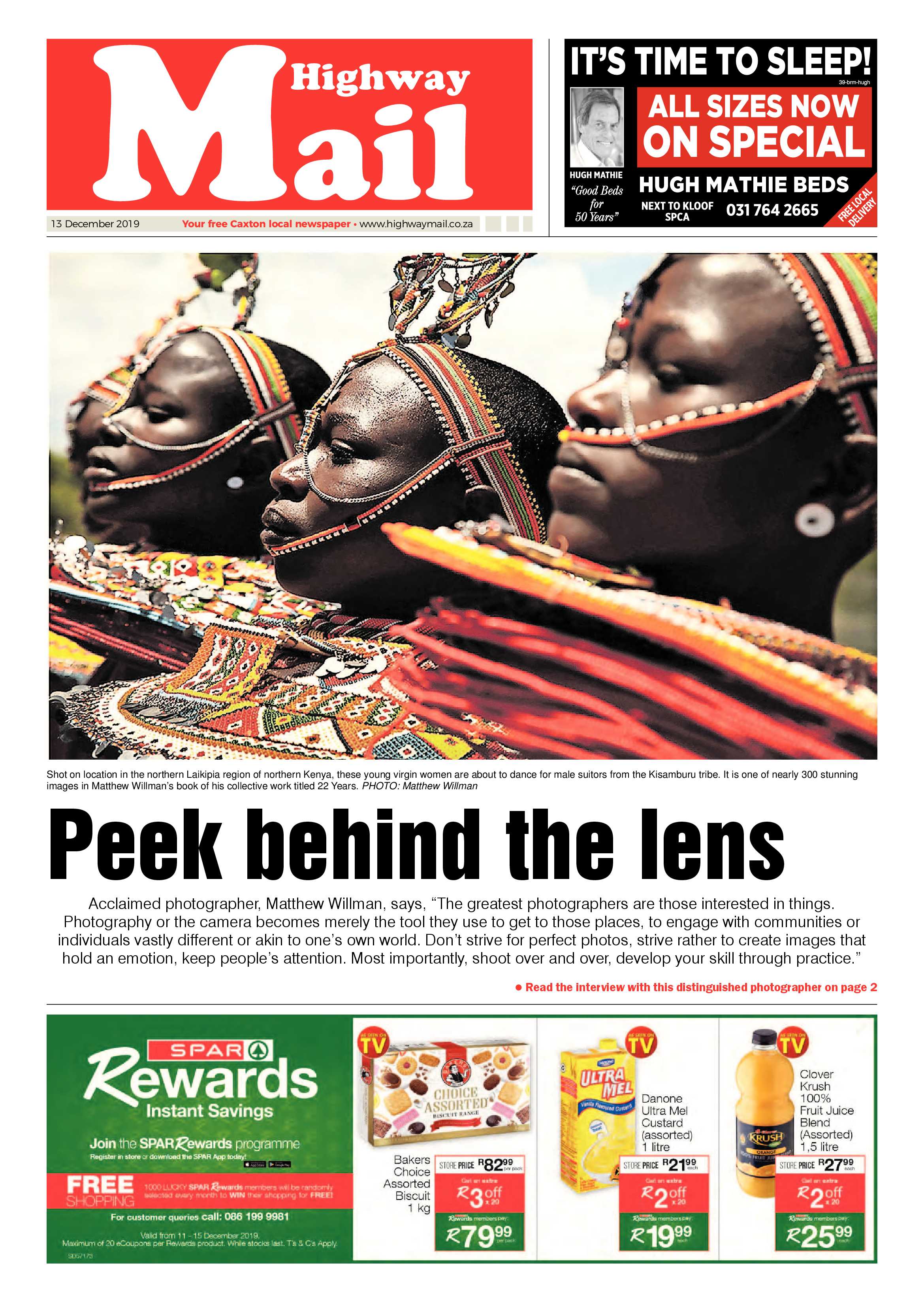 Highway Mail 13 December 2019 page 1