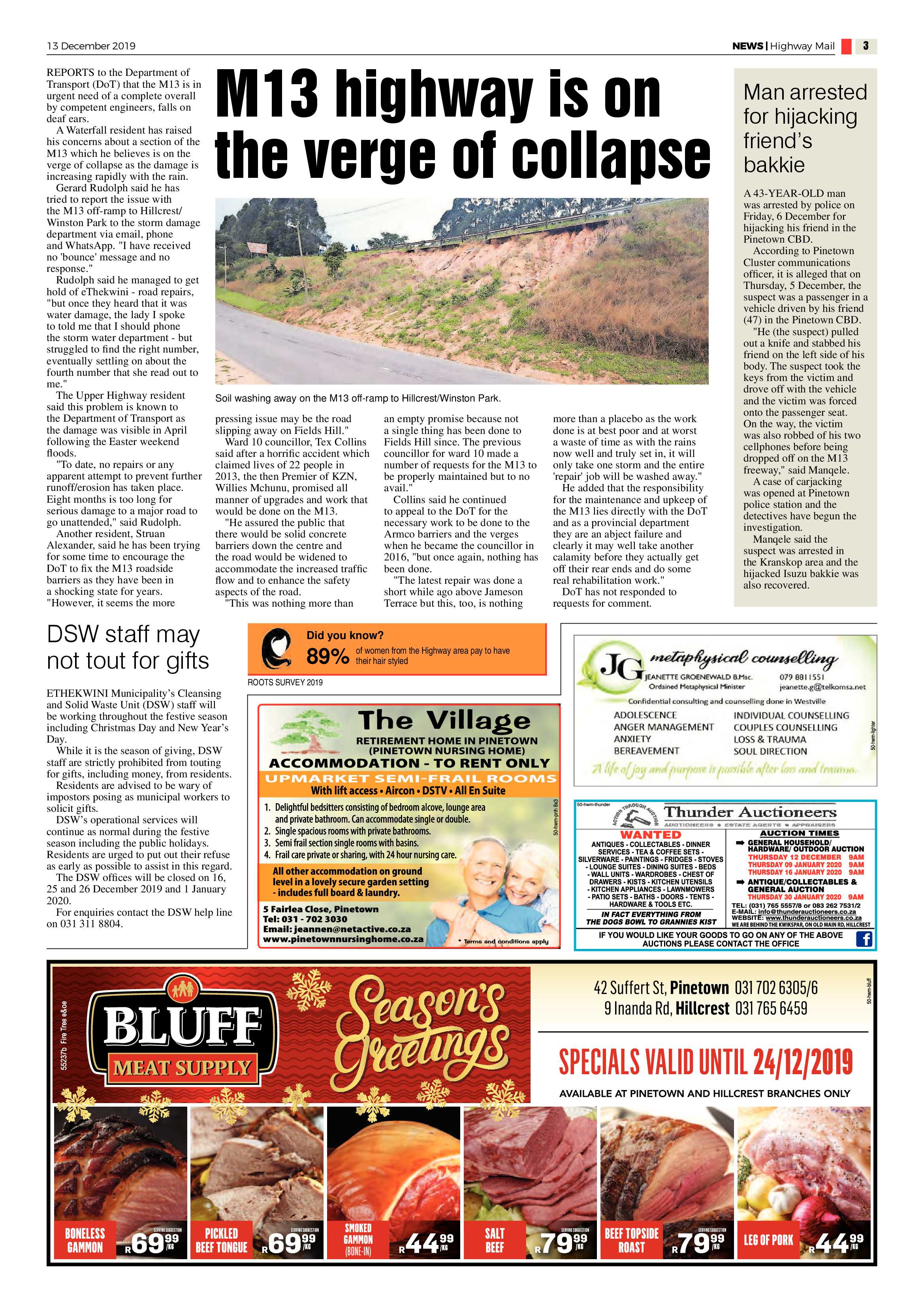 Highway Mail 13 December 2019 page 3