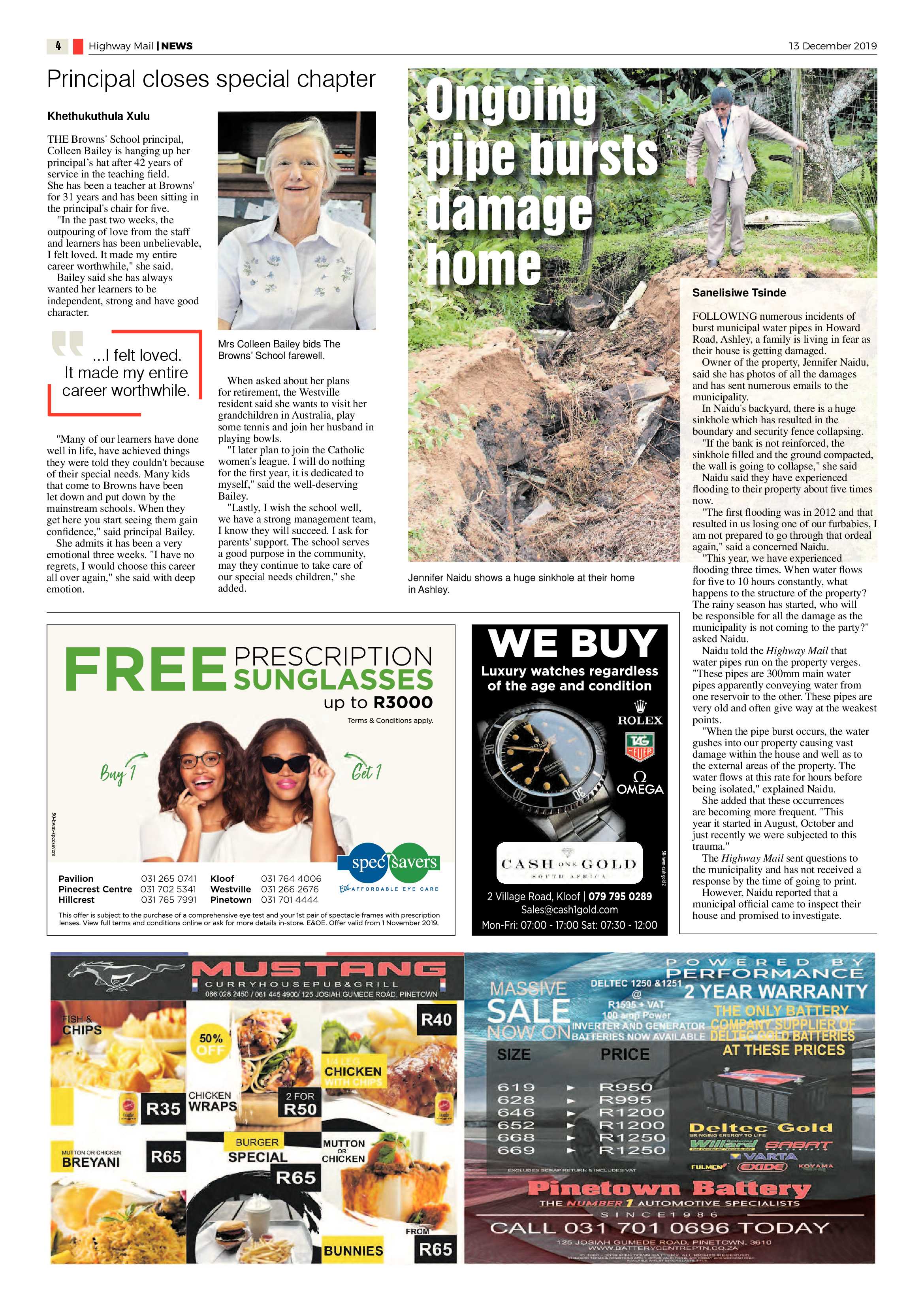 Highway Mail 13 December 2019 page 4