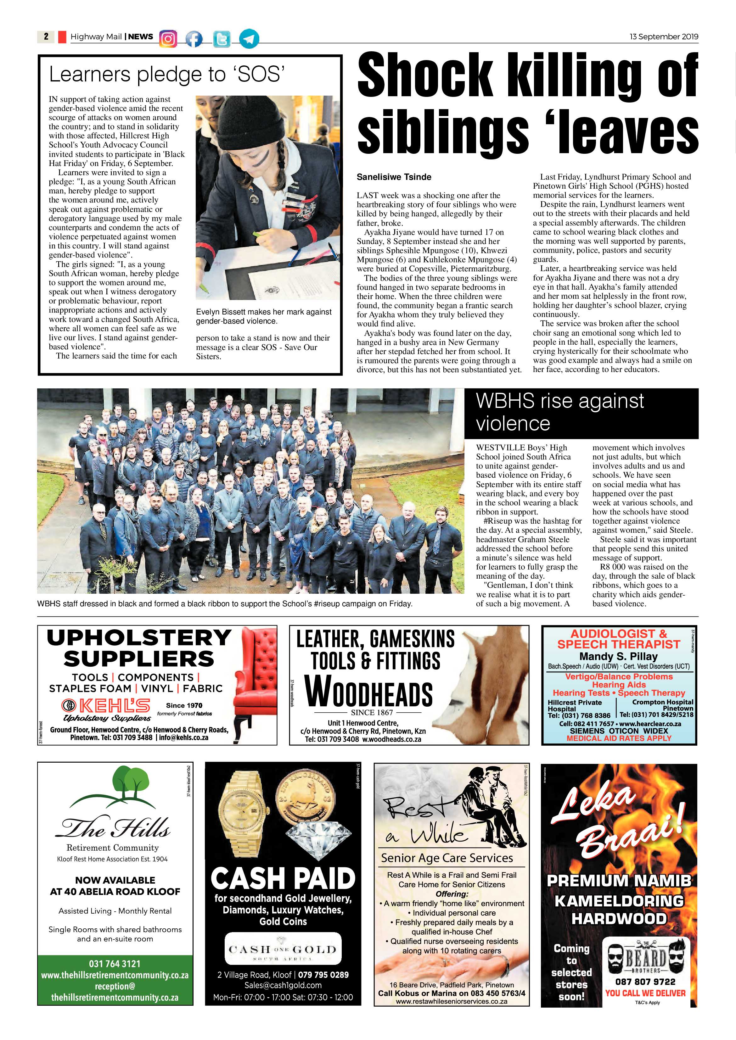 Highway Mail 13 September 2019 page 2