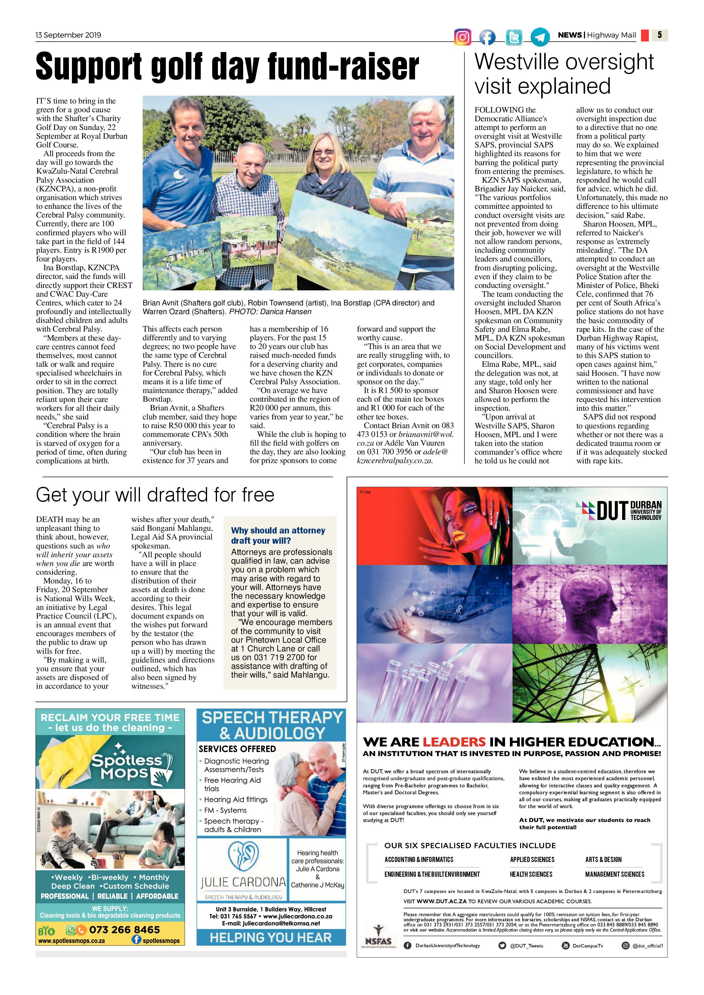 Highway Mail 13 September 2019 page 5