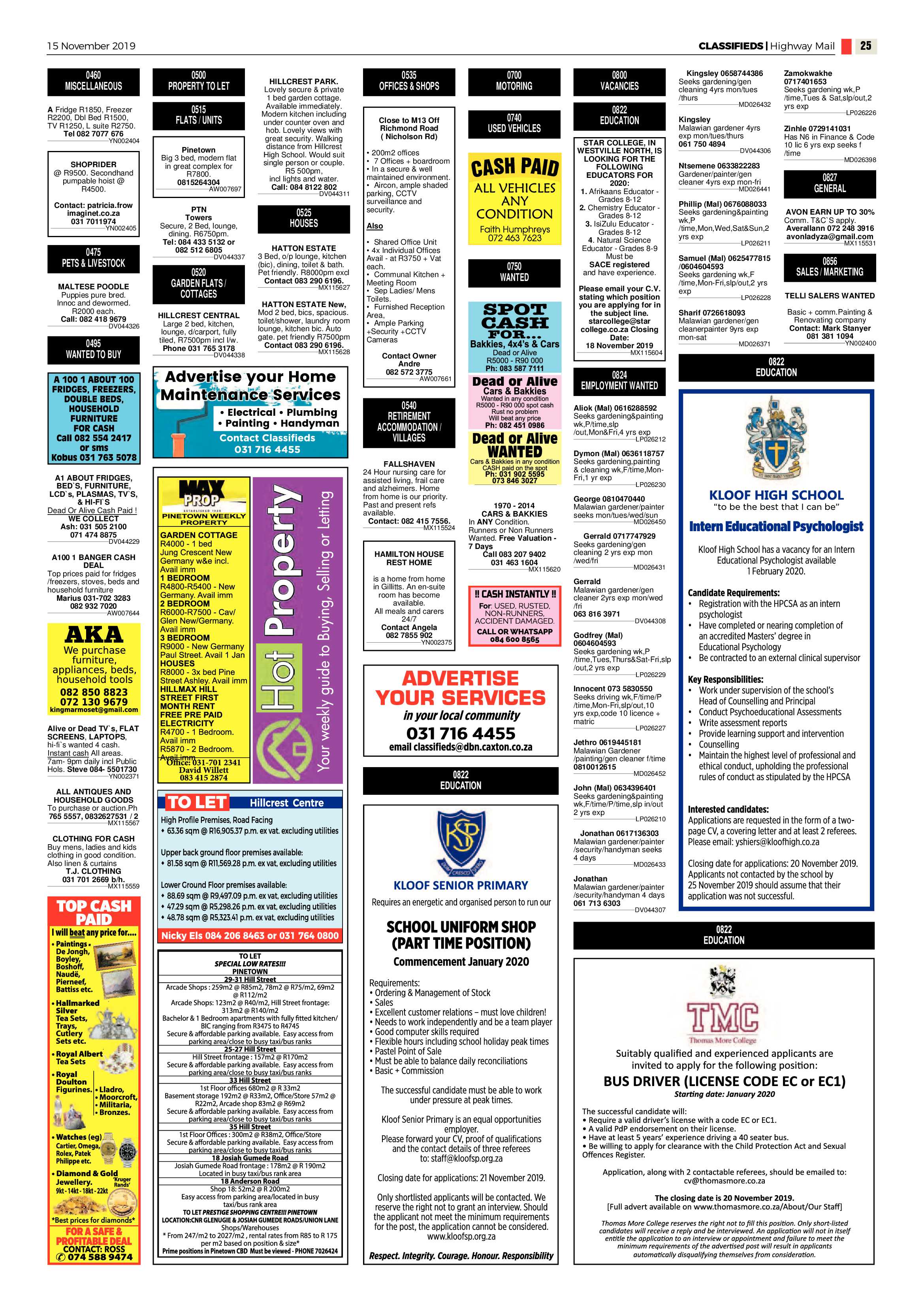 Highway Mail 15 November 2019 page 25