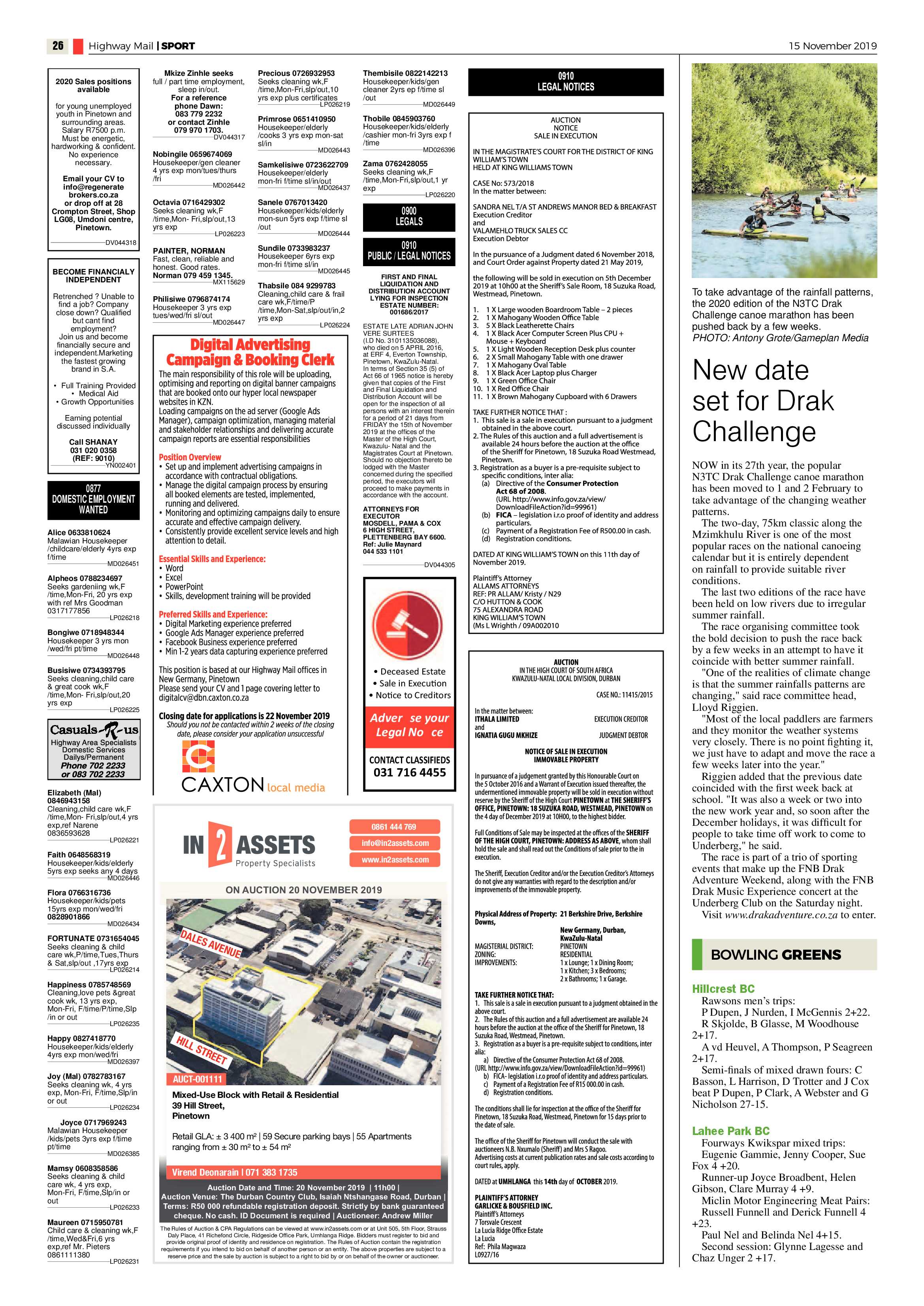 Highway Mail 15 November 2019 page 26