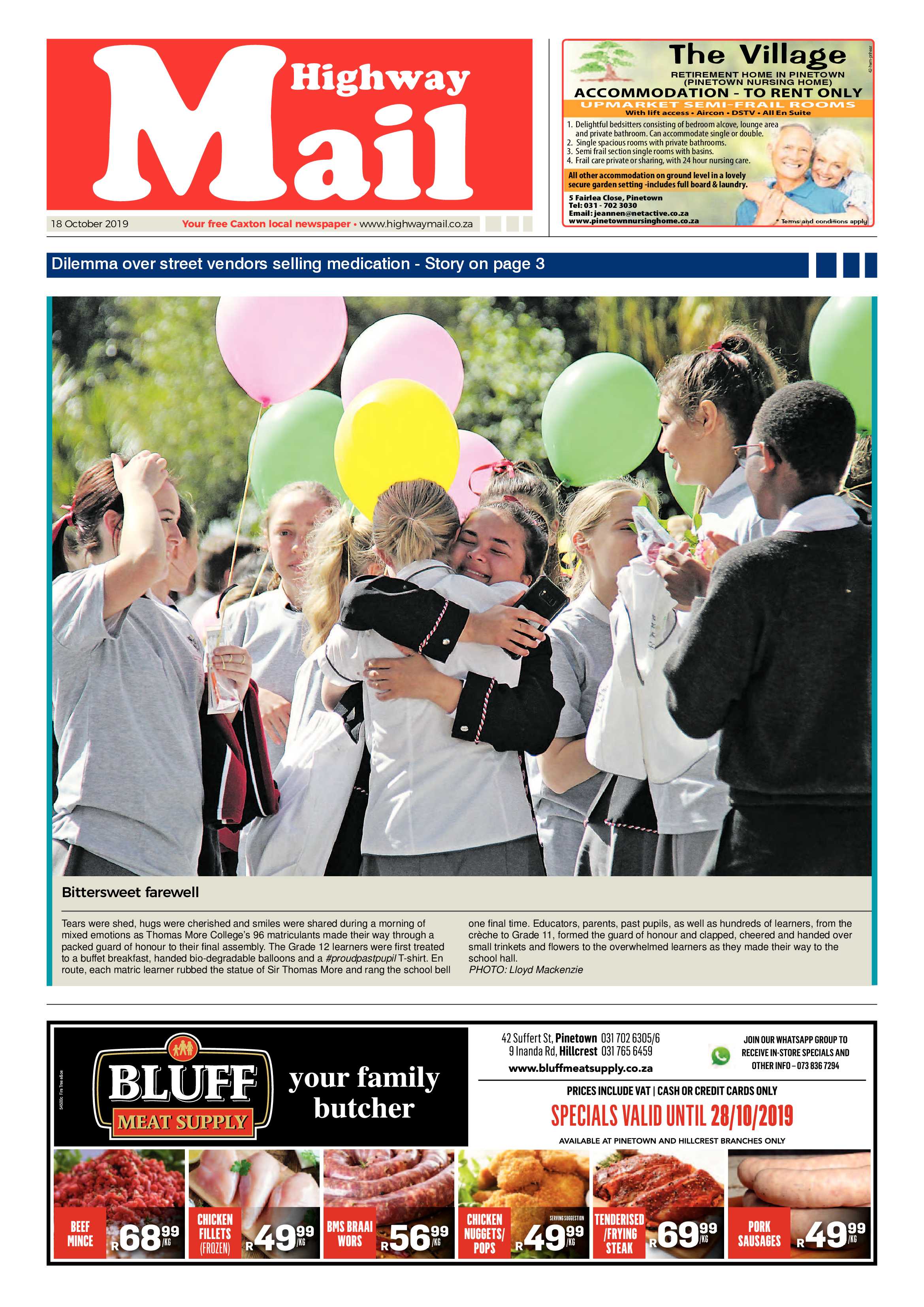 Highway Mail 18 October 2019 page 1
