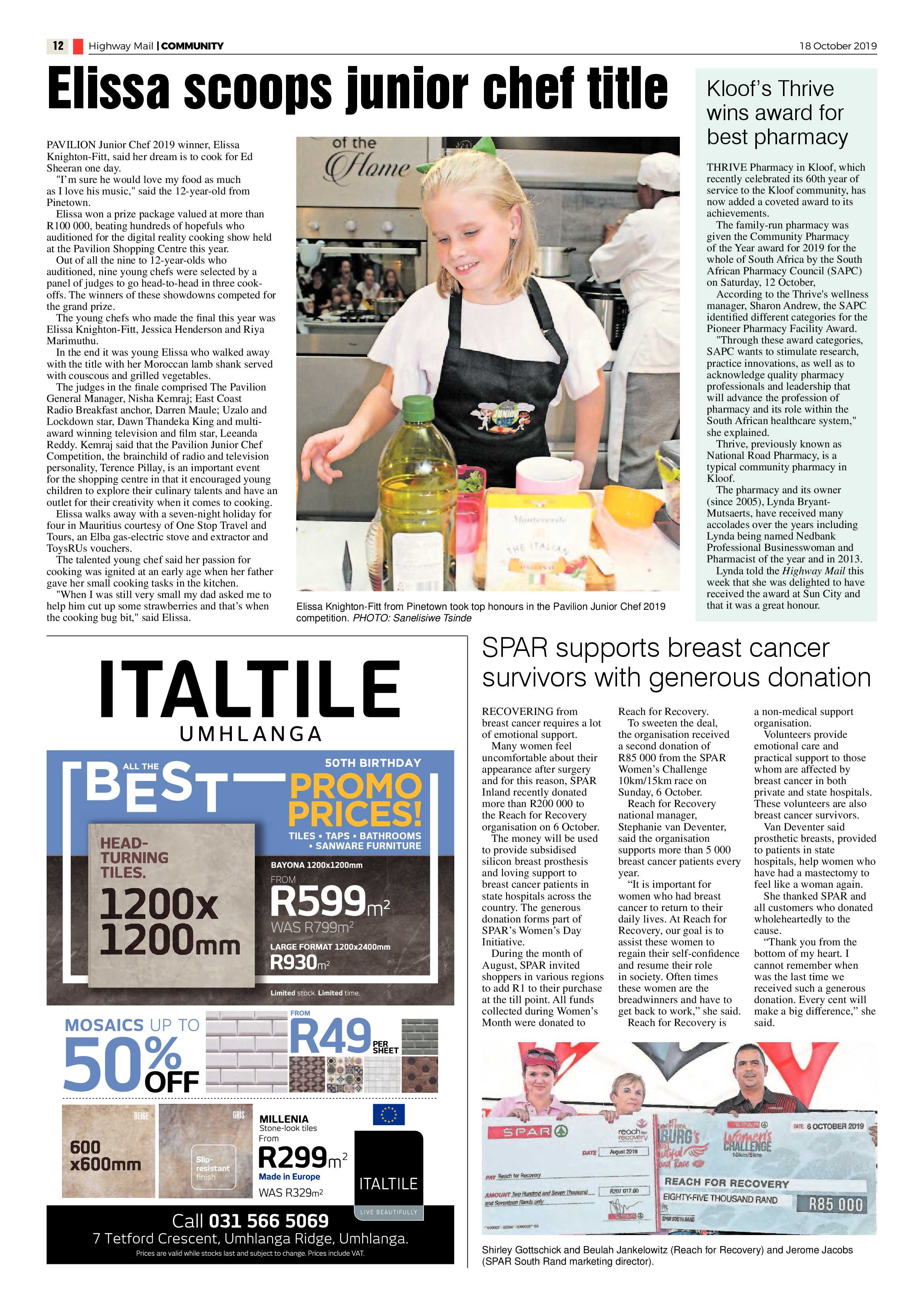Highway Mail 18 October 2019 page 12