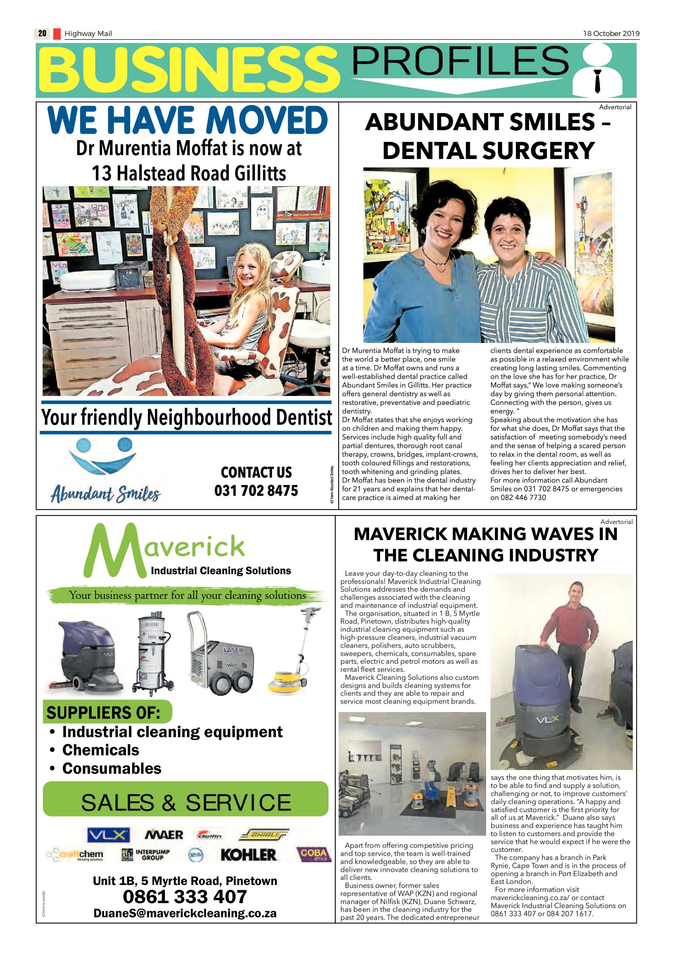 Highway Mail 18 October 2019 page 20