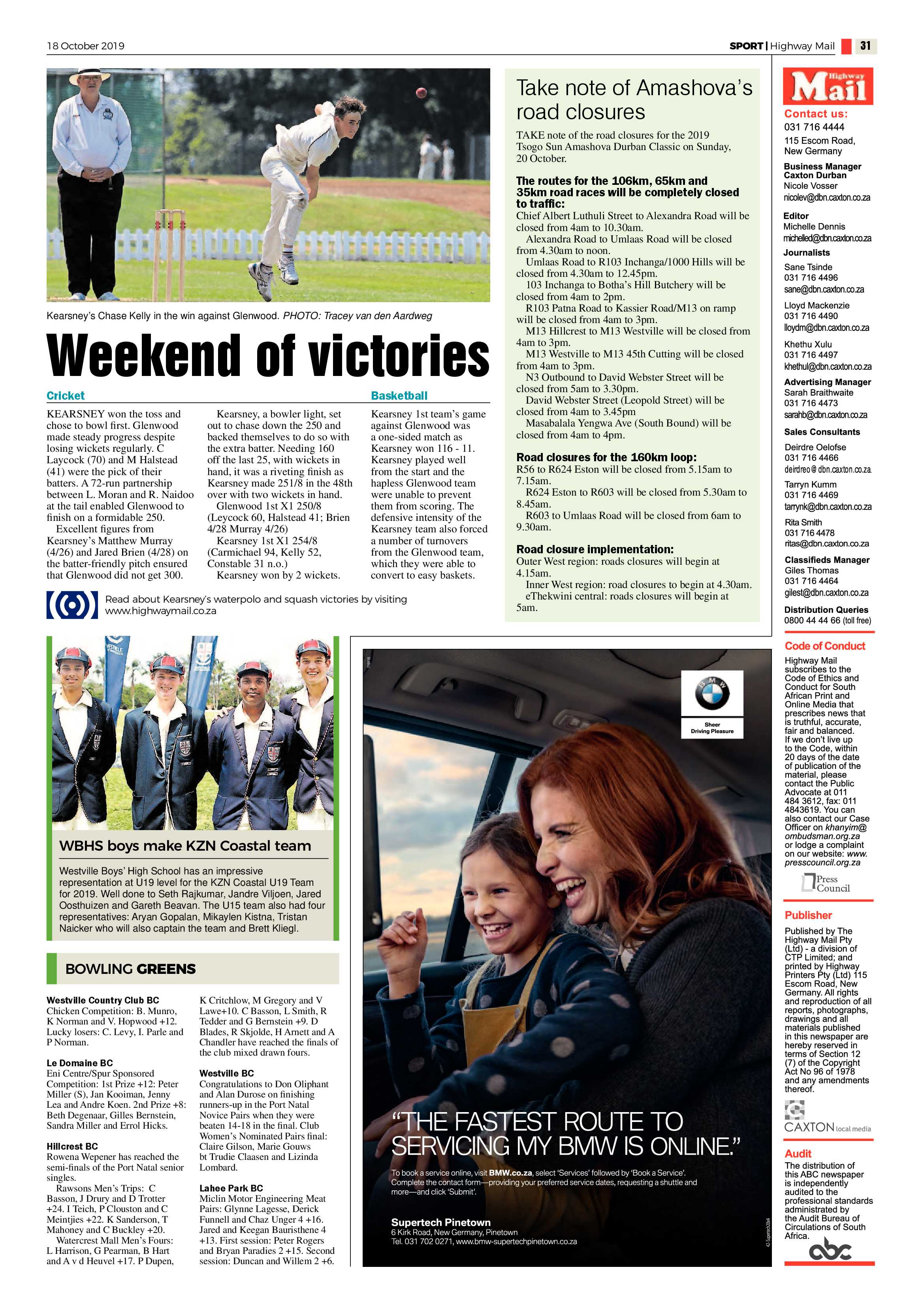 Highway Mail 18 October 2019 page 31