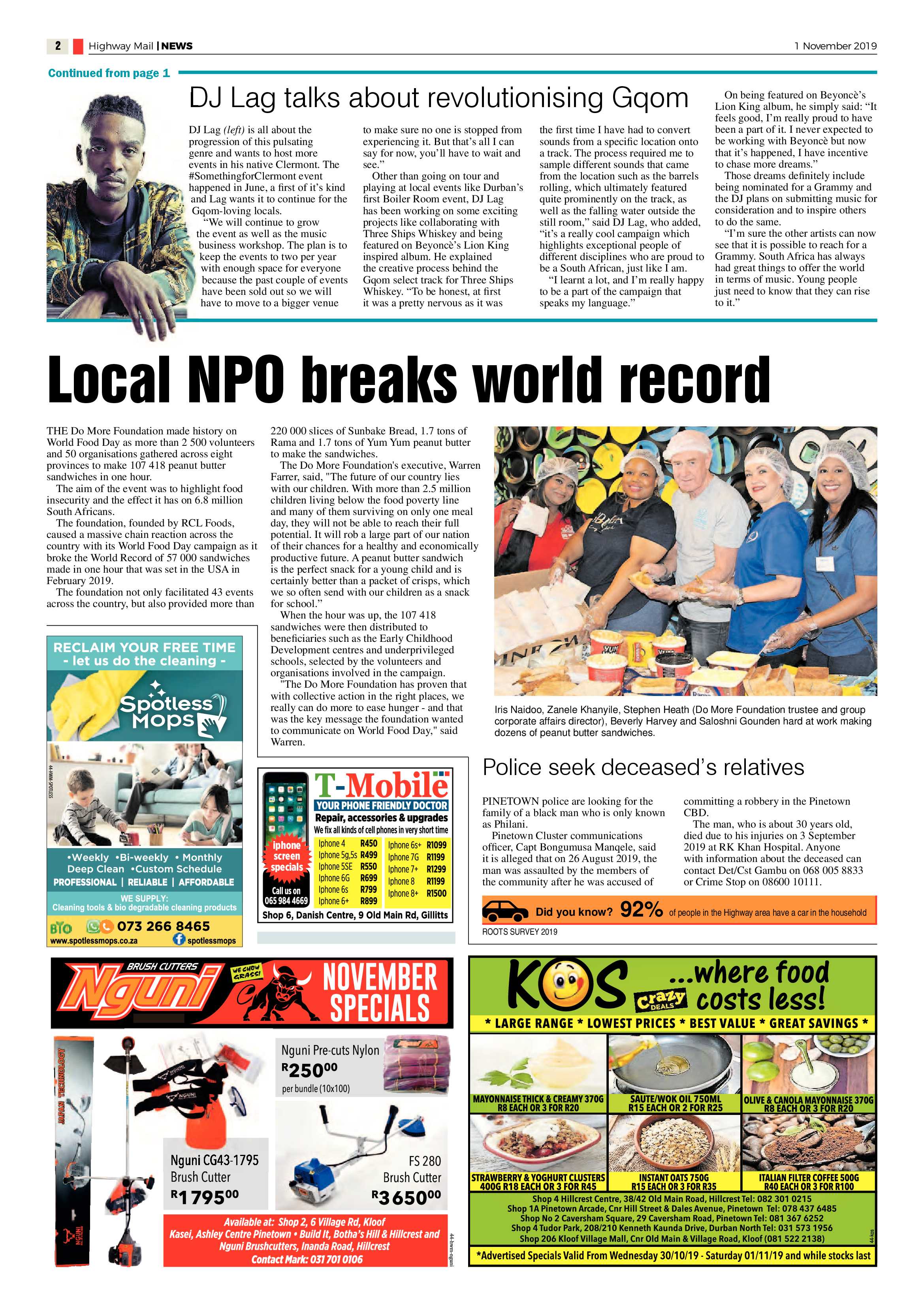 Highway Mail 1 November 2019 page 2